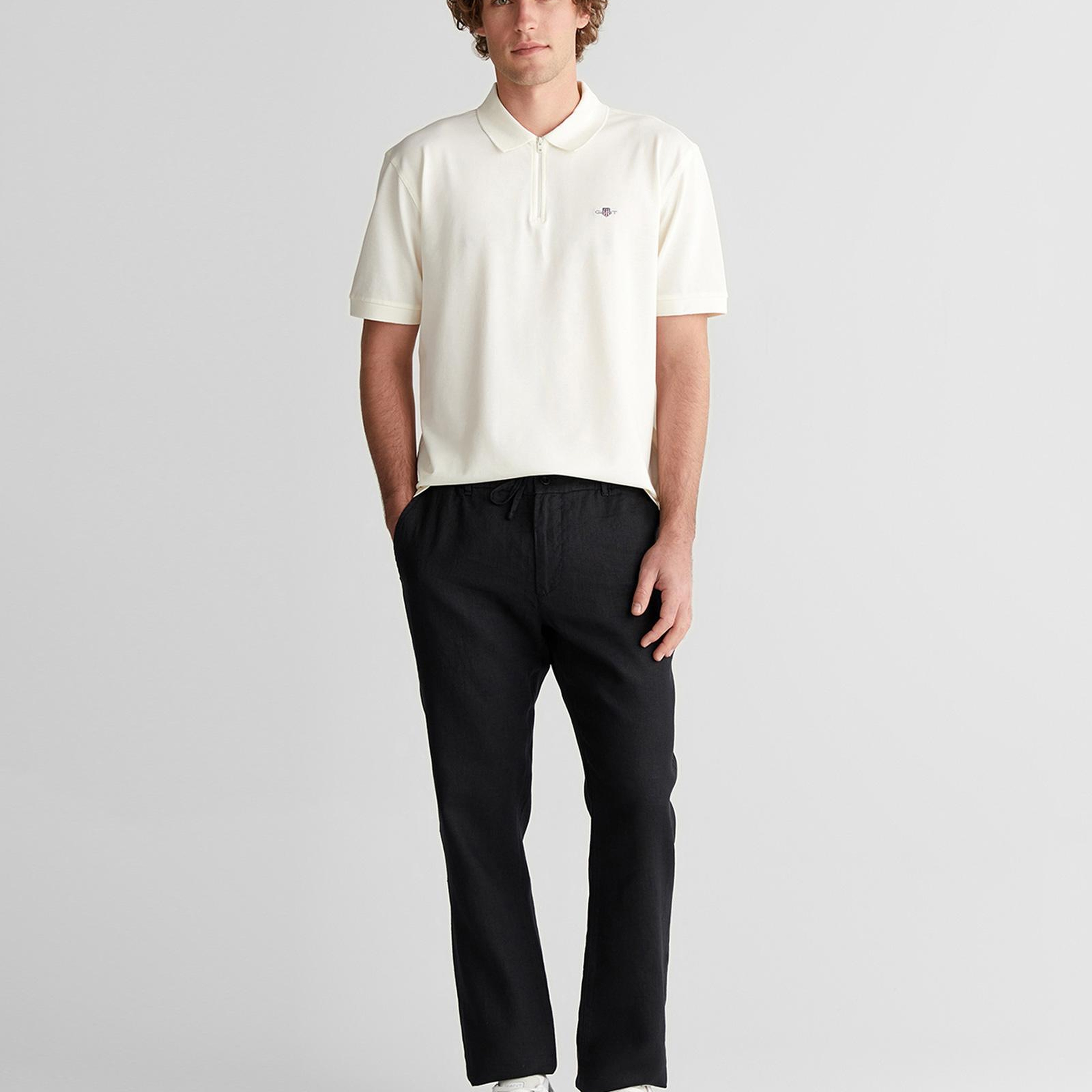 GANT Erkek Siyah Regular Fit Pantolon