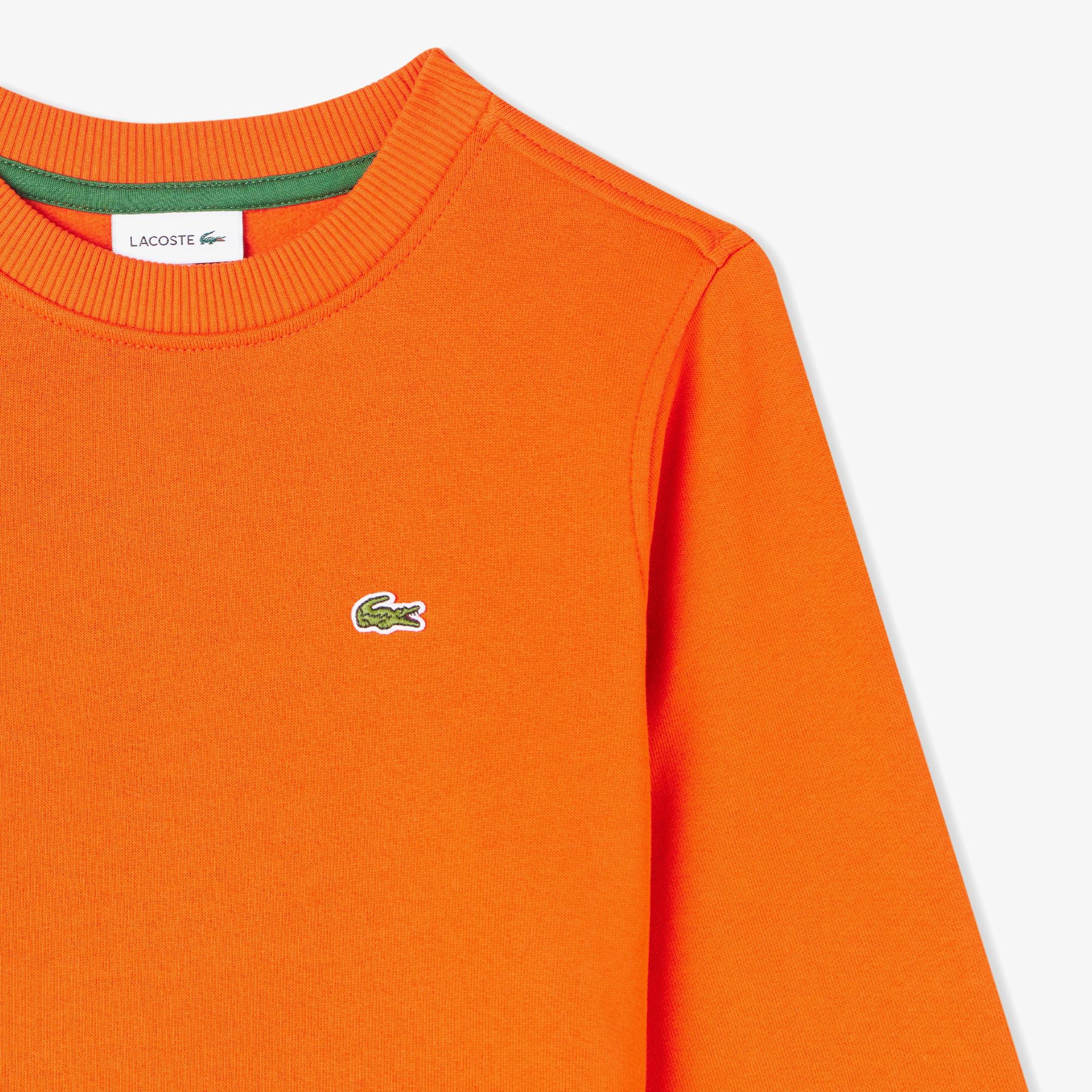 Çocuk Bisiklet Yaka Turuncu Sweatshirt