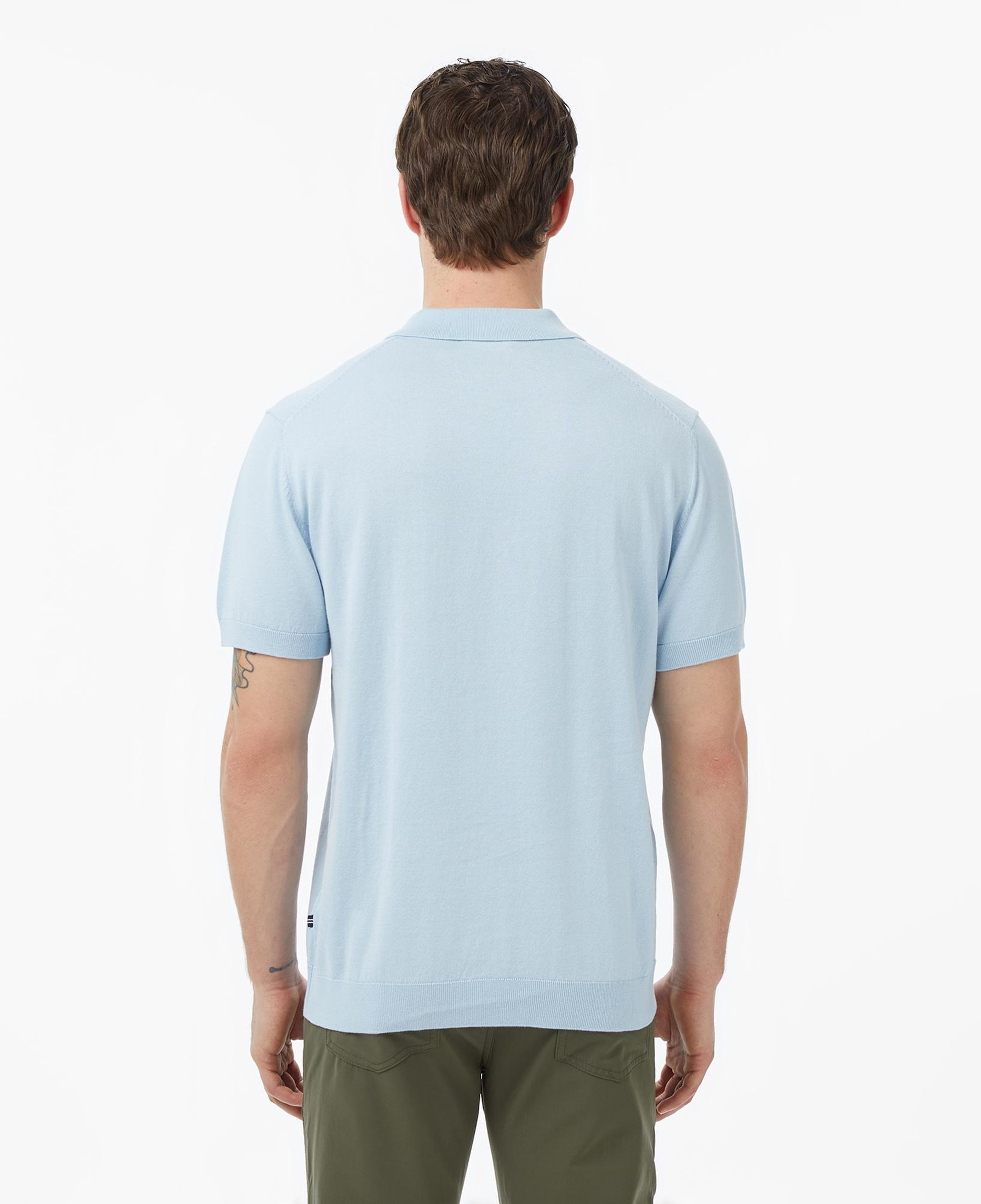 Nautica Erkek Mavi Regular Fit Kısa Kollu Triko