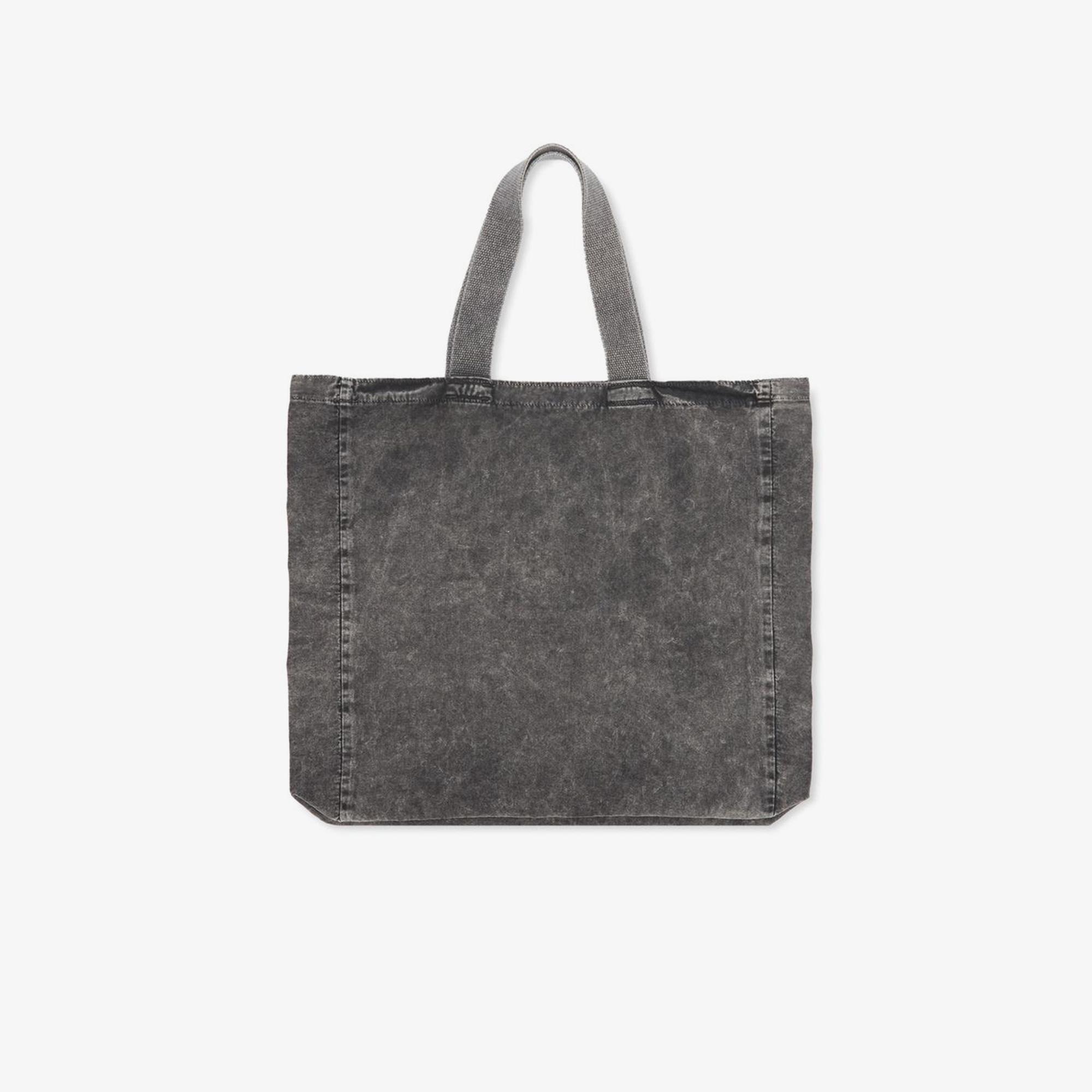 UNITED4Washed Denim Japan Tote Unisex Gri Tote Çanta