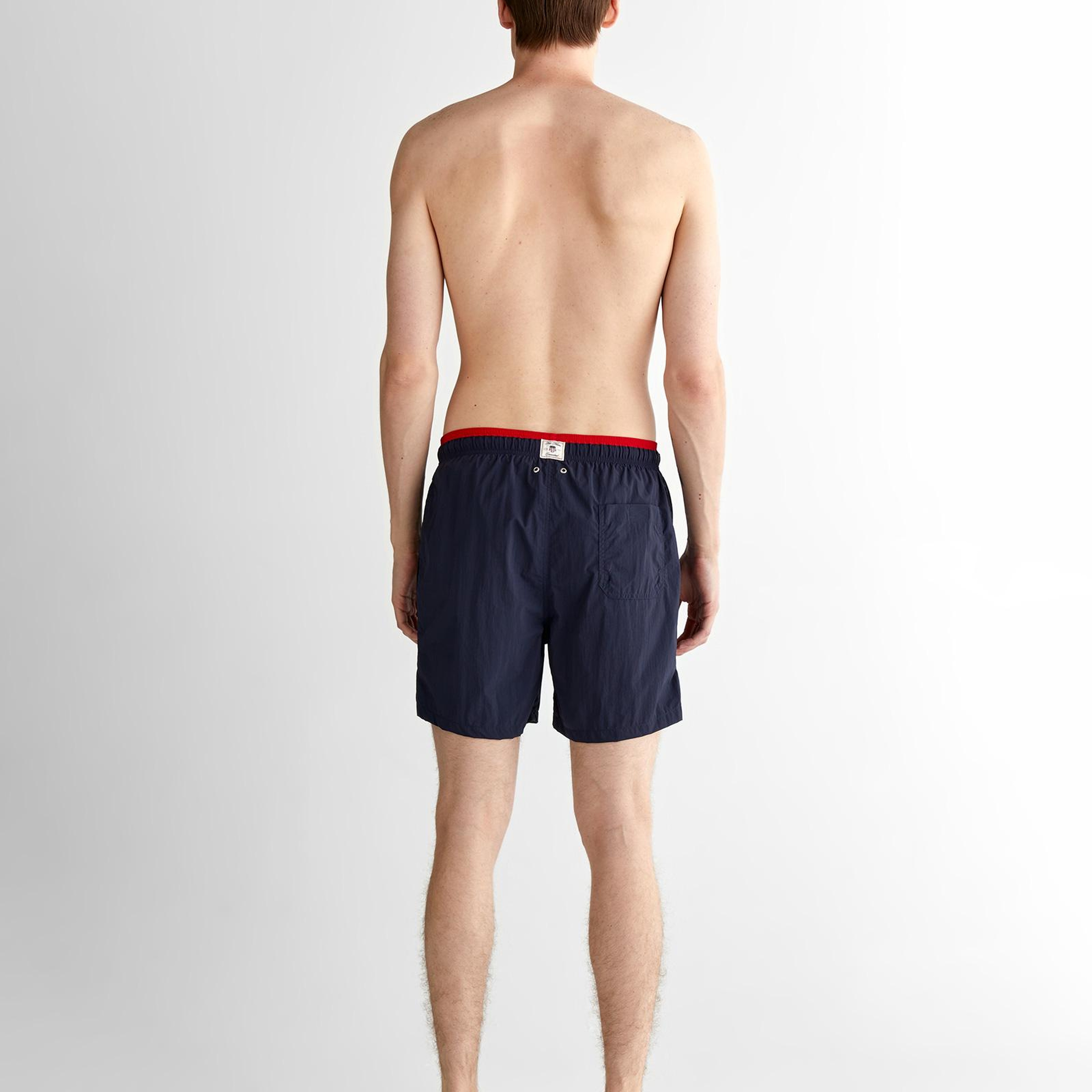 GANT Erkek Lacivert Regular Fit Logolu Deniz Şortu