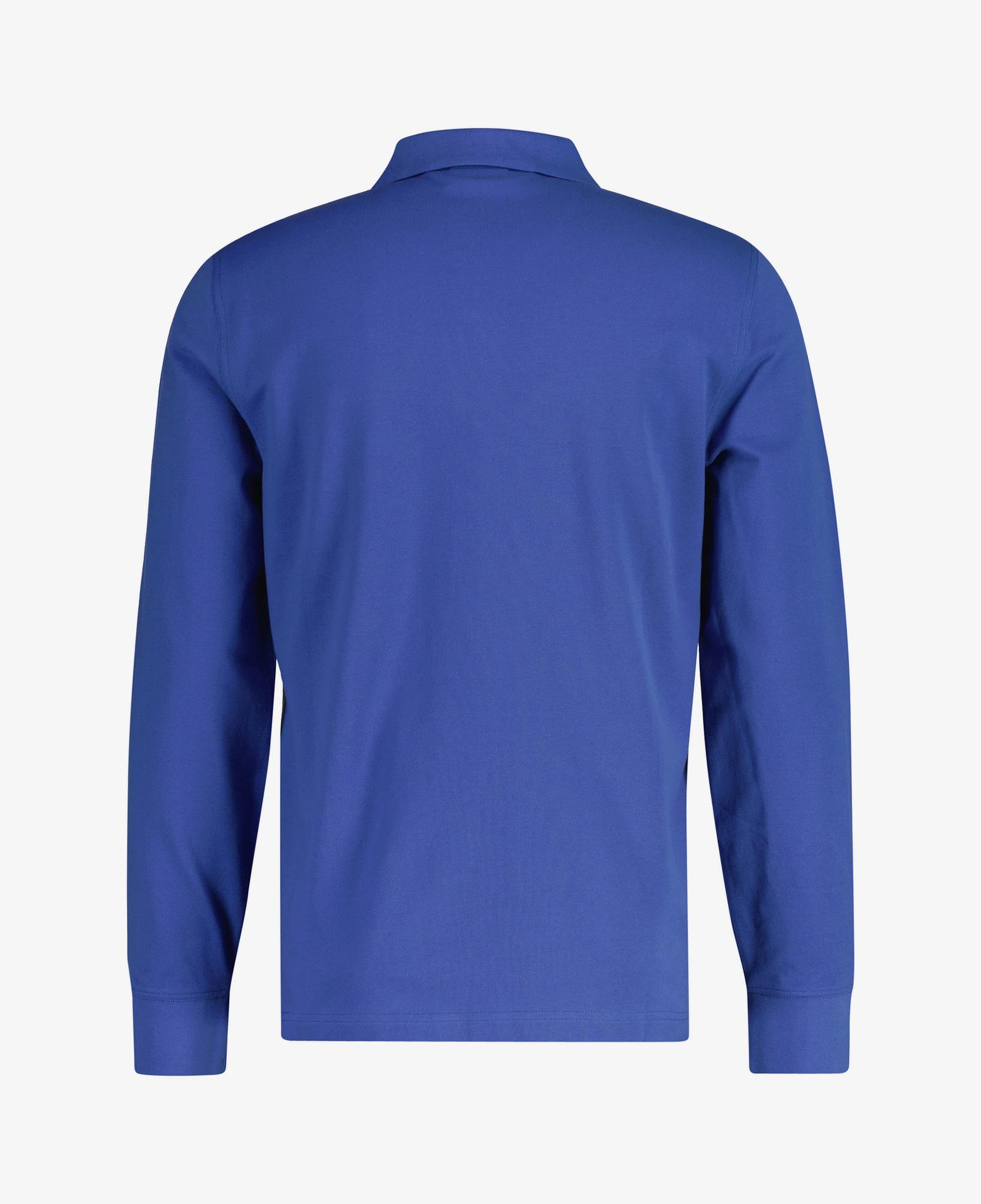 GANT Erkek Mavi Regular Fit Uzun Kollu Polo