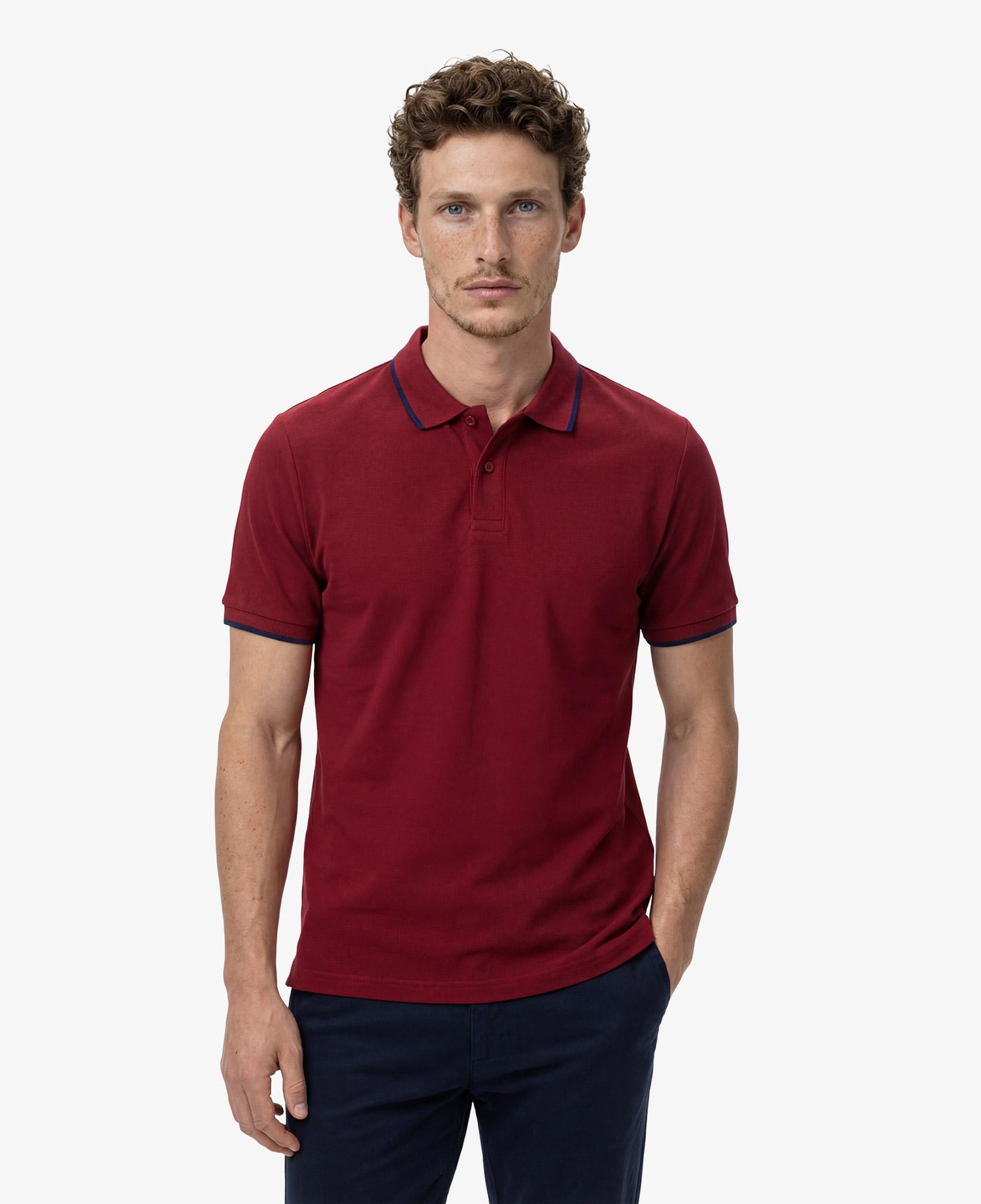 Nautica Erkek Bordo Regular Fit Polo Yaka T-Shirt