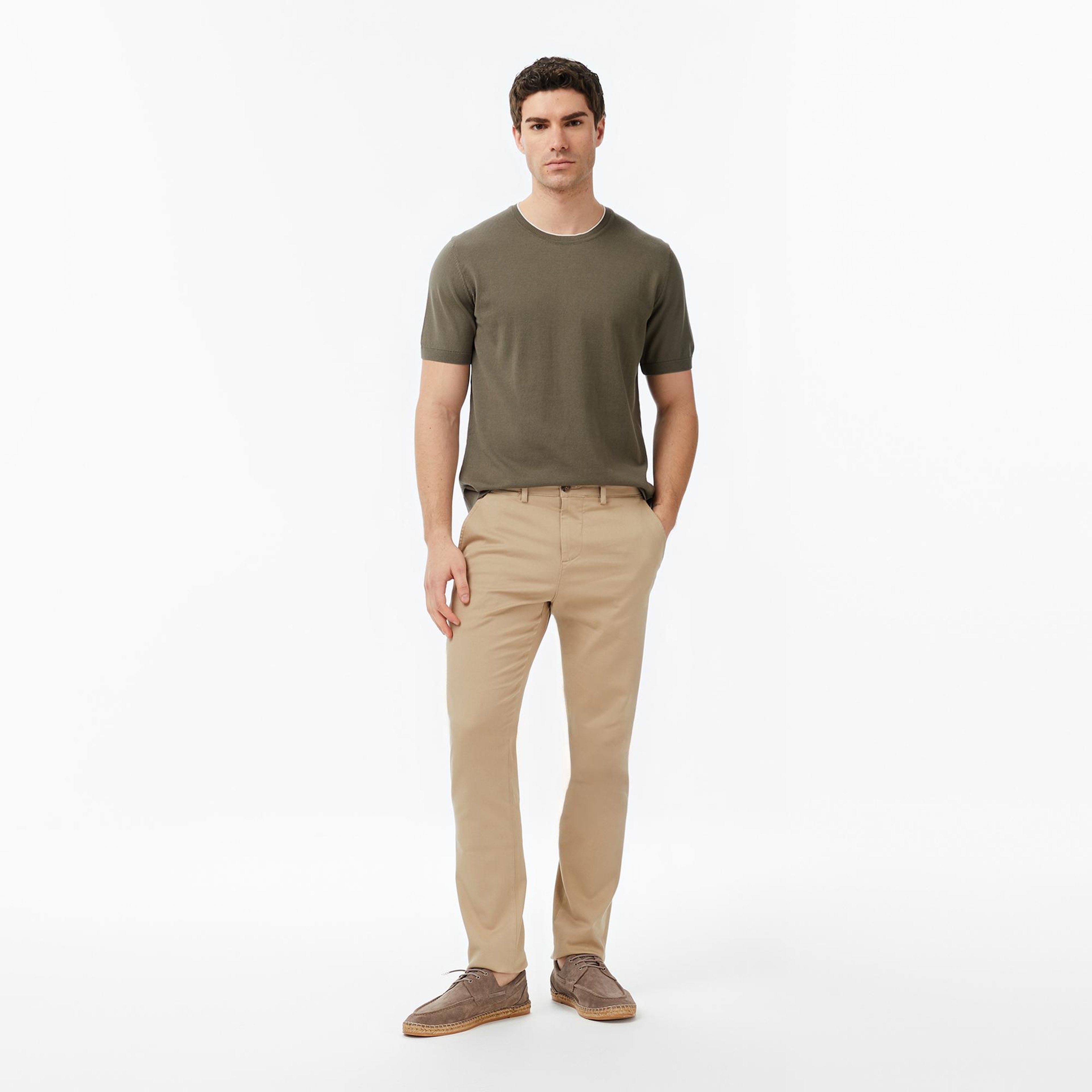 Nautica Erkek Yeşil Regular Fit Kısa Kollu Triko