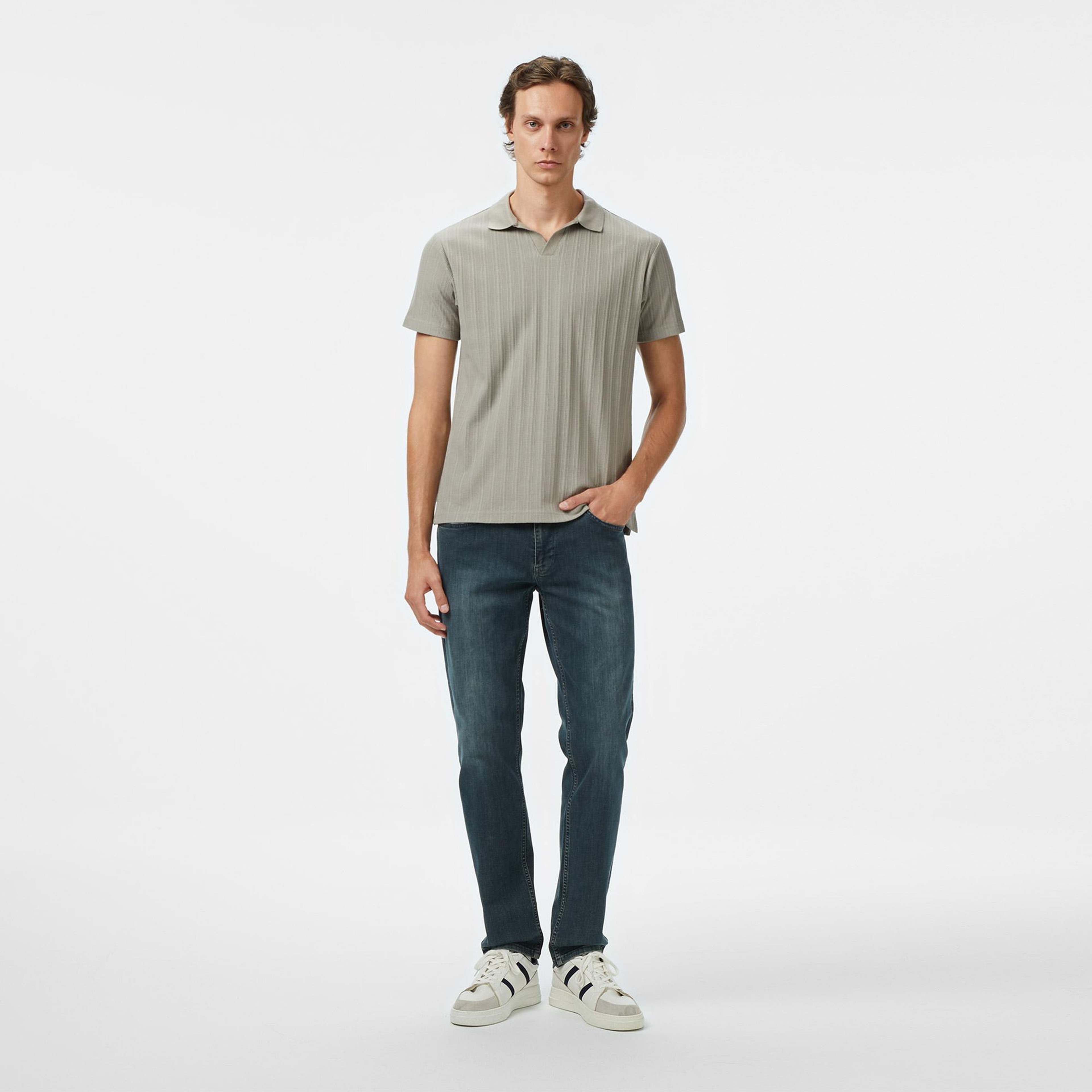 Nautica Erkek Yeşil Classic Fit Polo Yaka T-Shirt