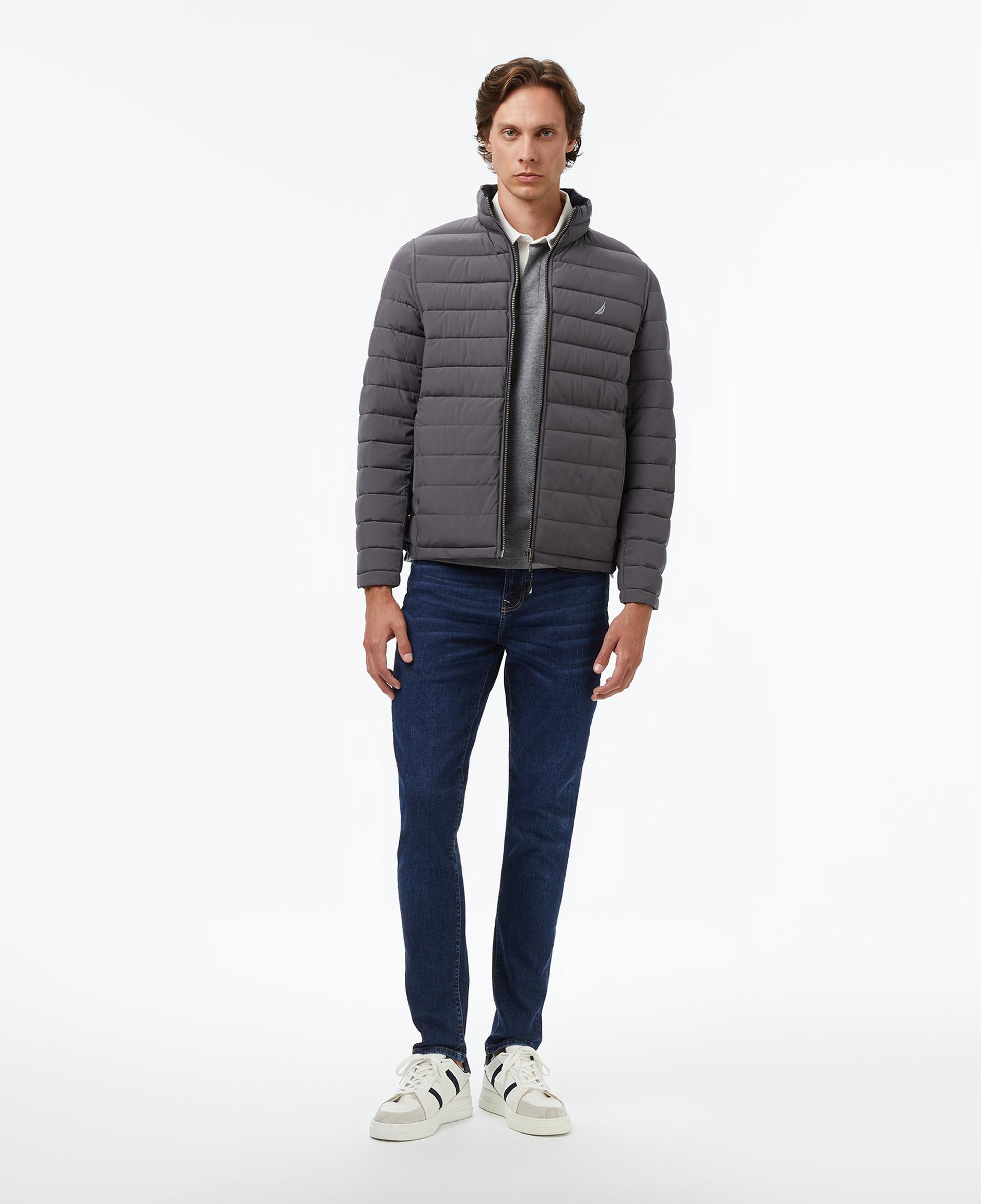 Nautica Erkek Siyah Regular Fit Çift Taraflı Mont