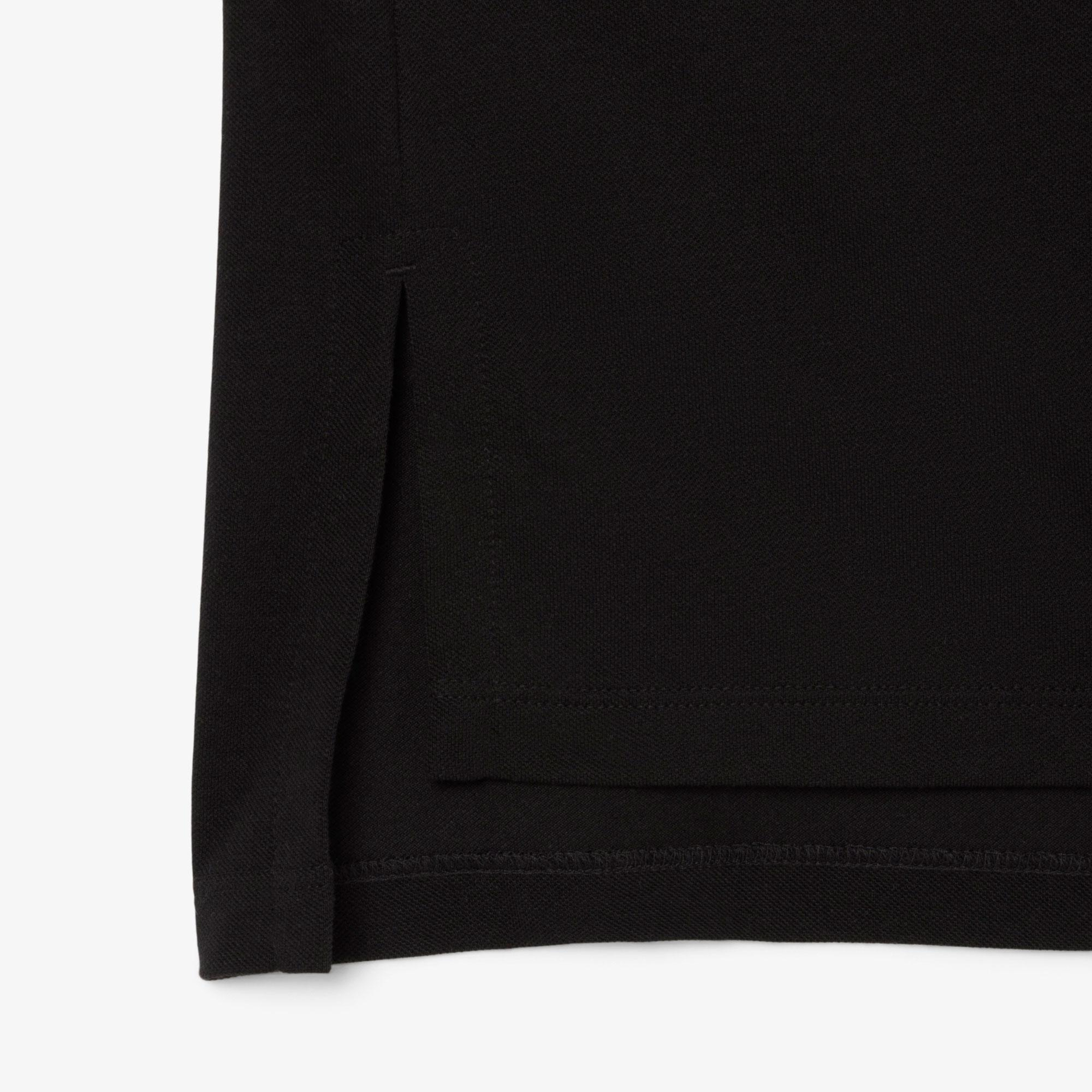 Kadın Relaxed Fit Polo Yaka Siyah Polo
