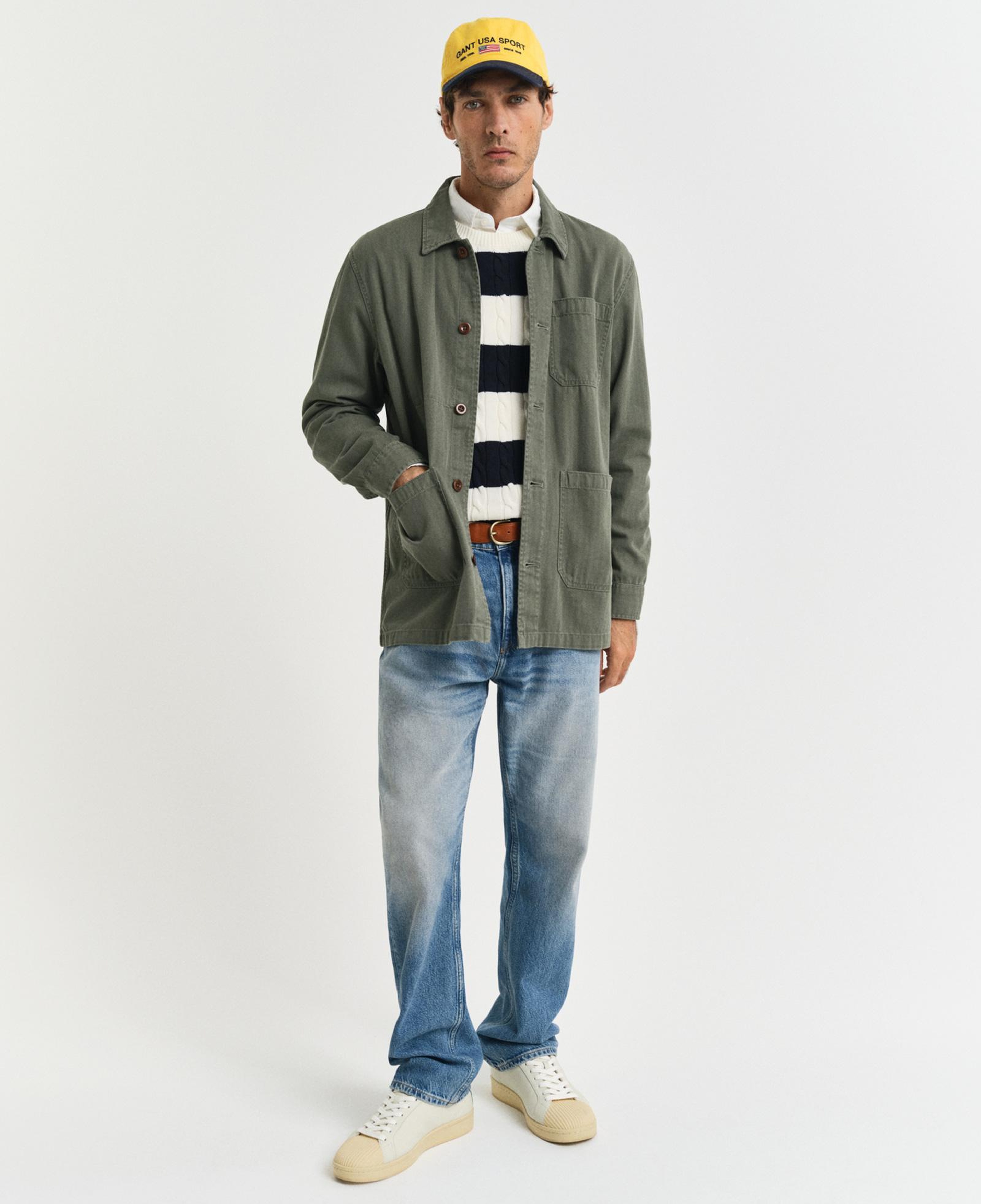 GANT Erkek Yeşil Regular Fit Klasik Yaka Gömlek
