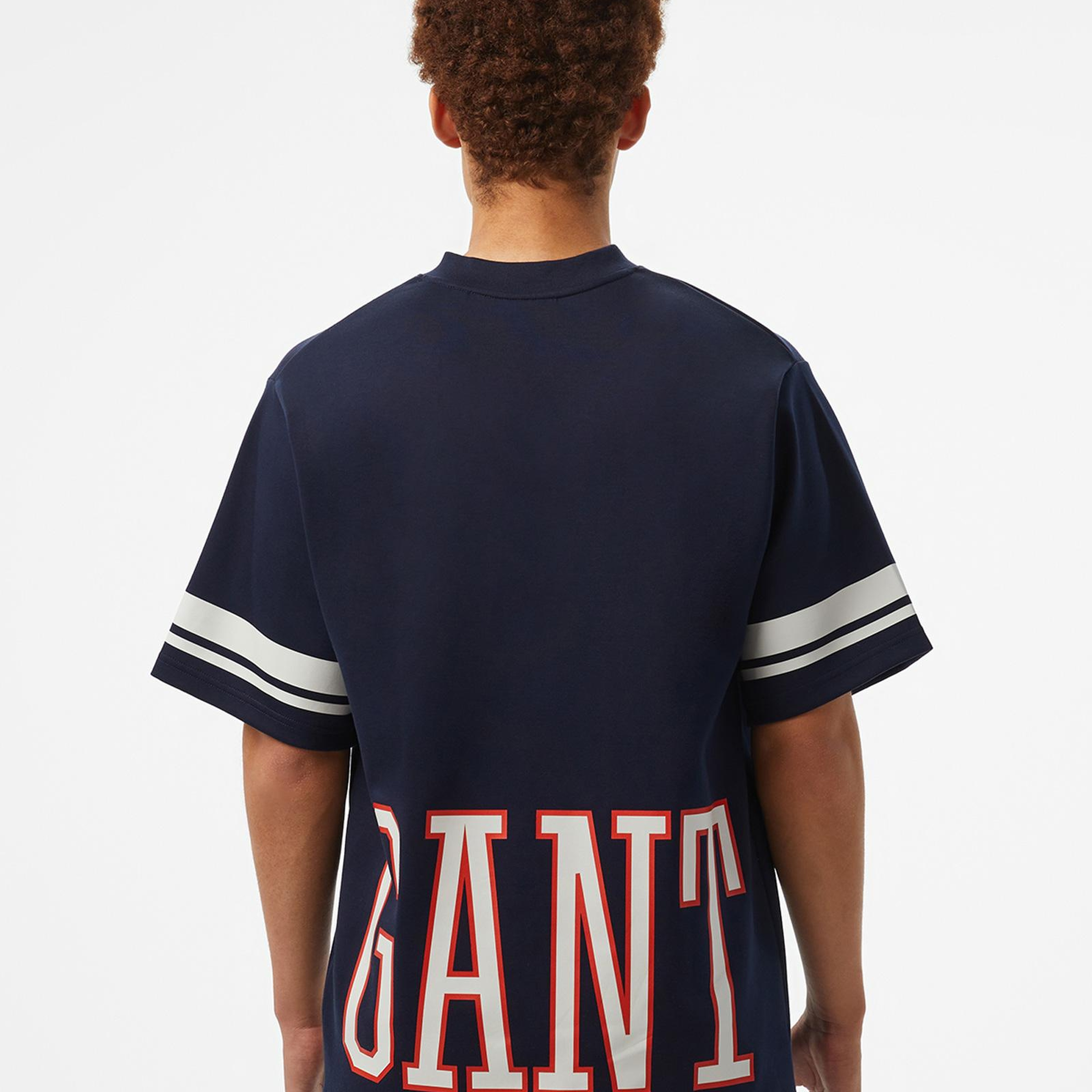 GANT Erkek Lacivert Oversize Fit T-Shirt