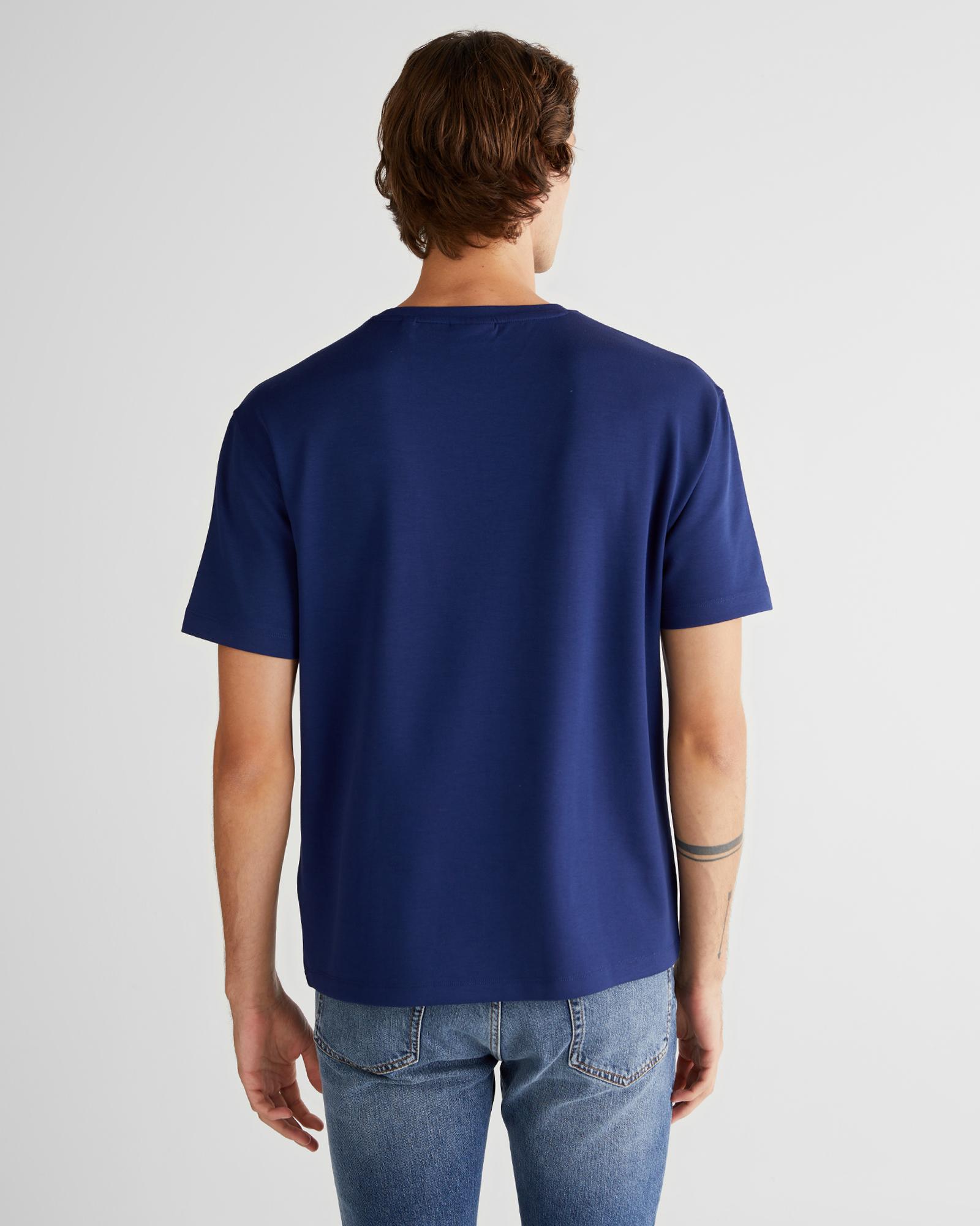 GANT Erkek Mavi Relaxed Fit T-Shirt