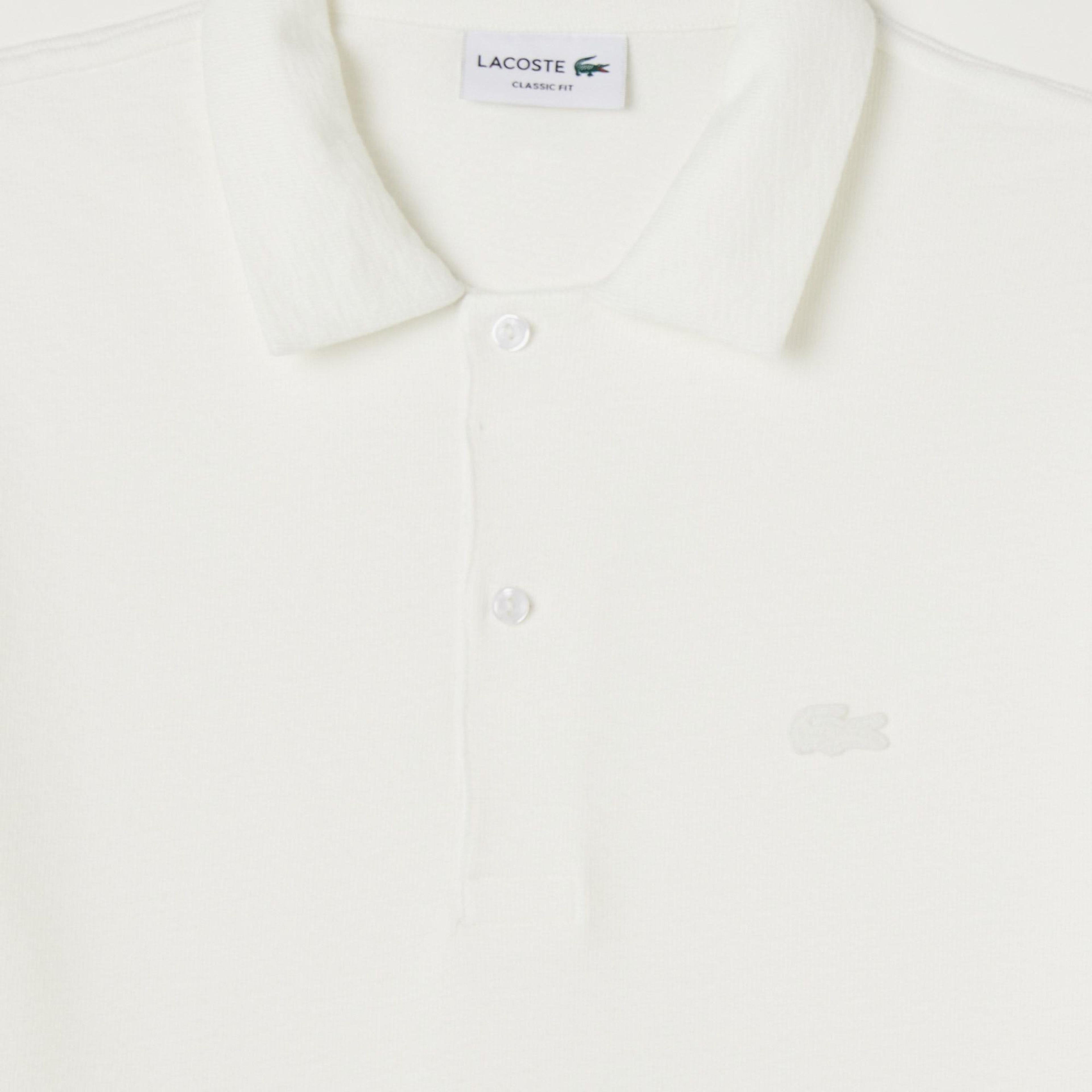 Erkek Classic Fit Beyaz Polo