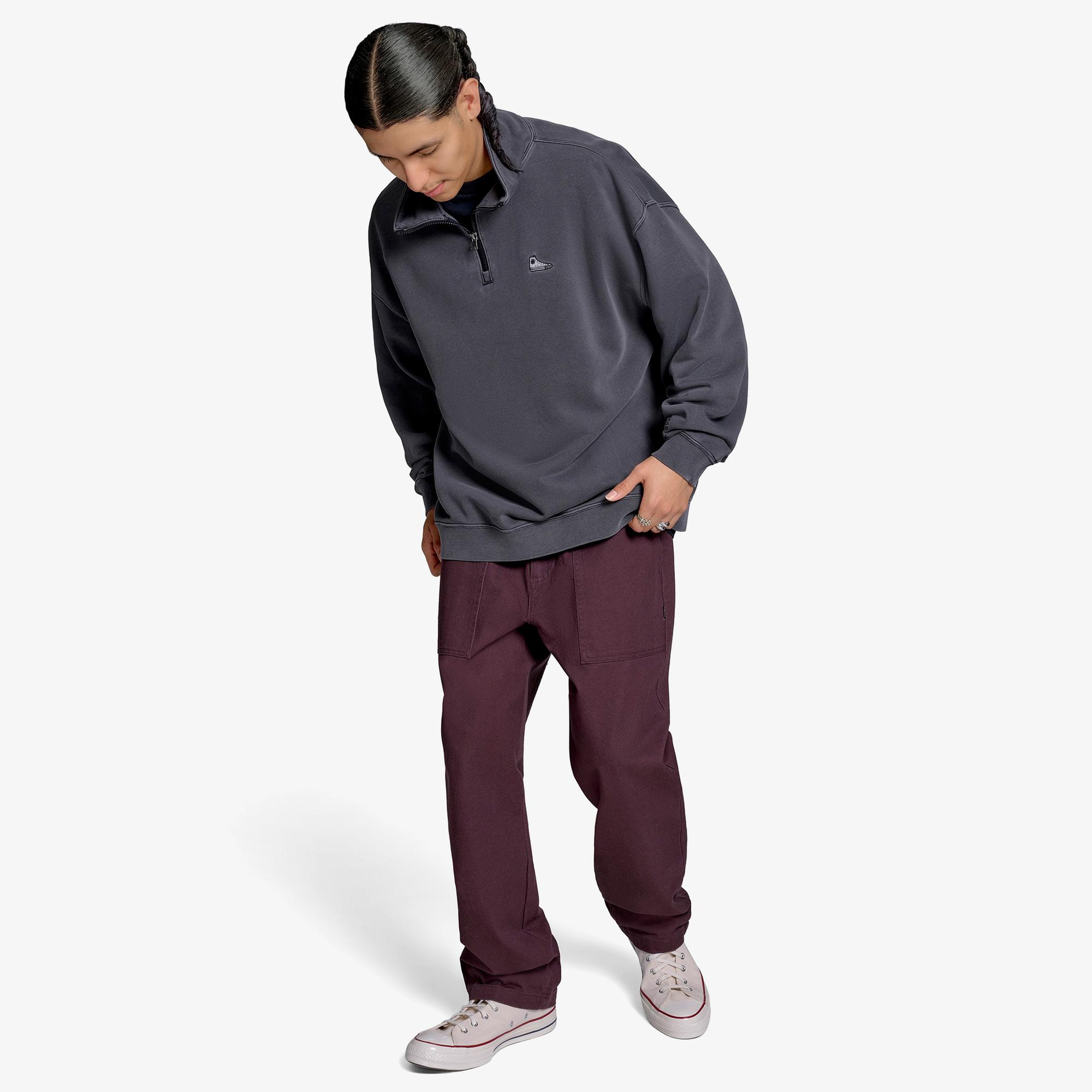 Converse Unisex Siyah Sweatshirt
