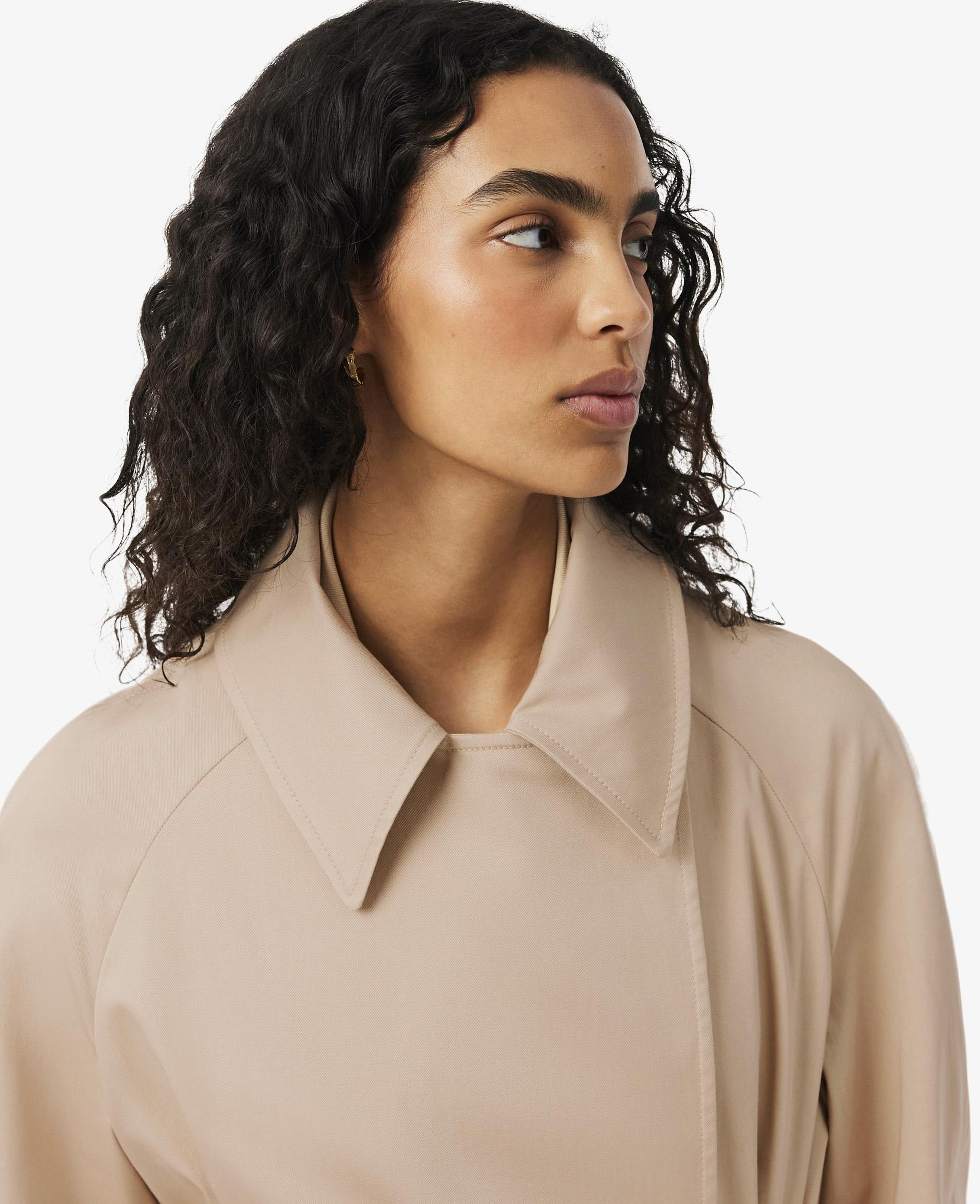Kadın Oversize Fit Bej Trençkot