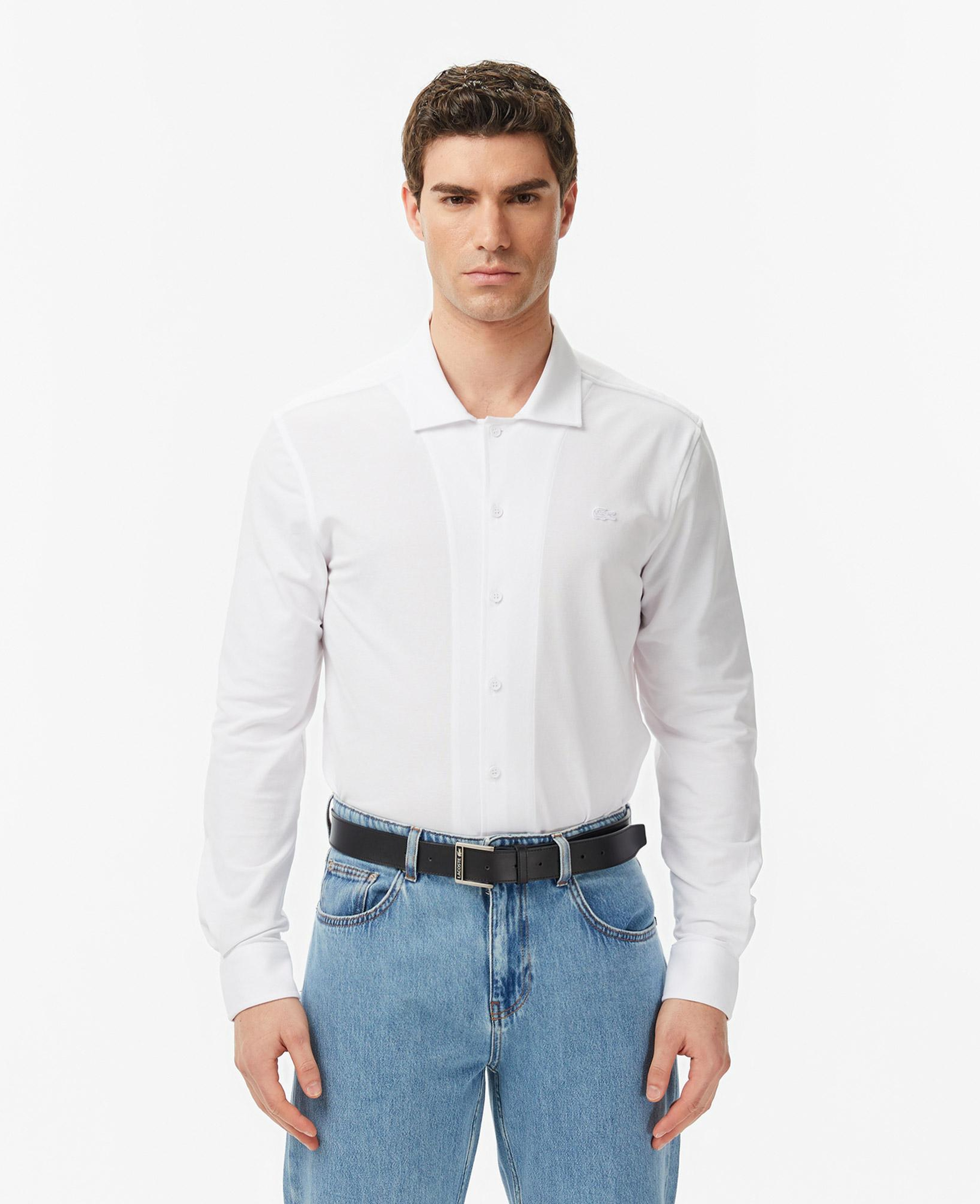 Erkek Slim Fit Beyaz Gömlek