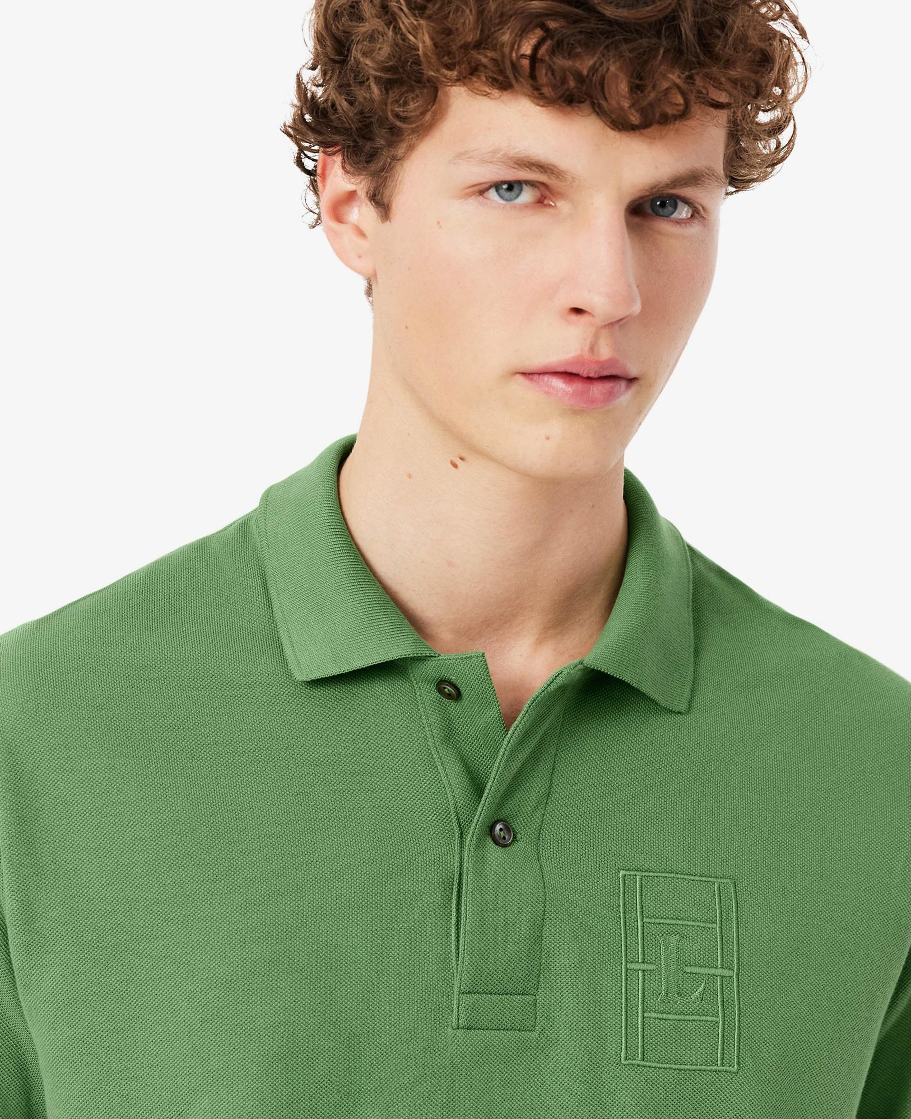 Erkek Classic Fit Yeşil Polo