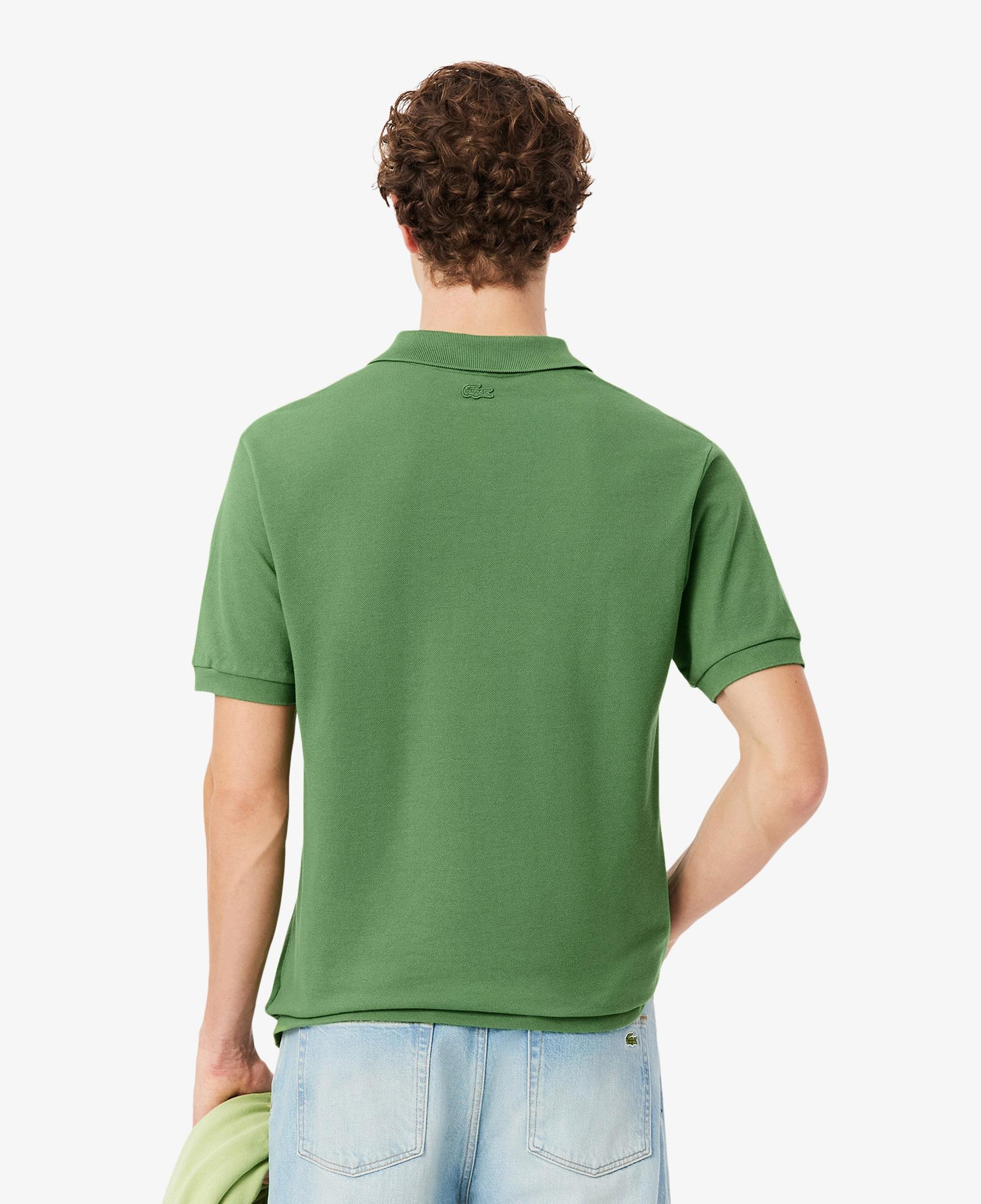 Erkek Classic Fit Yeşil Polo