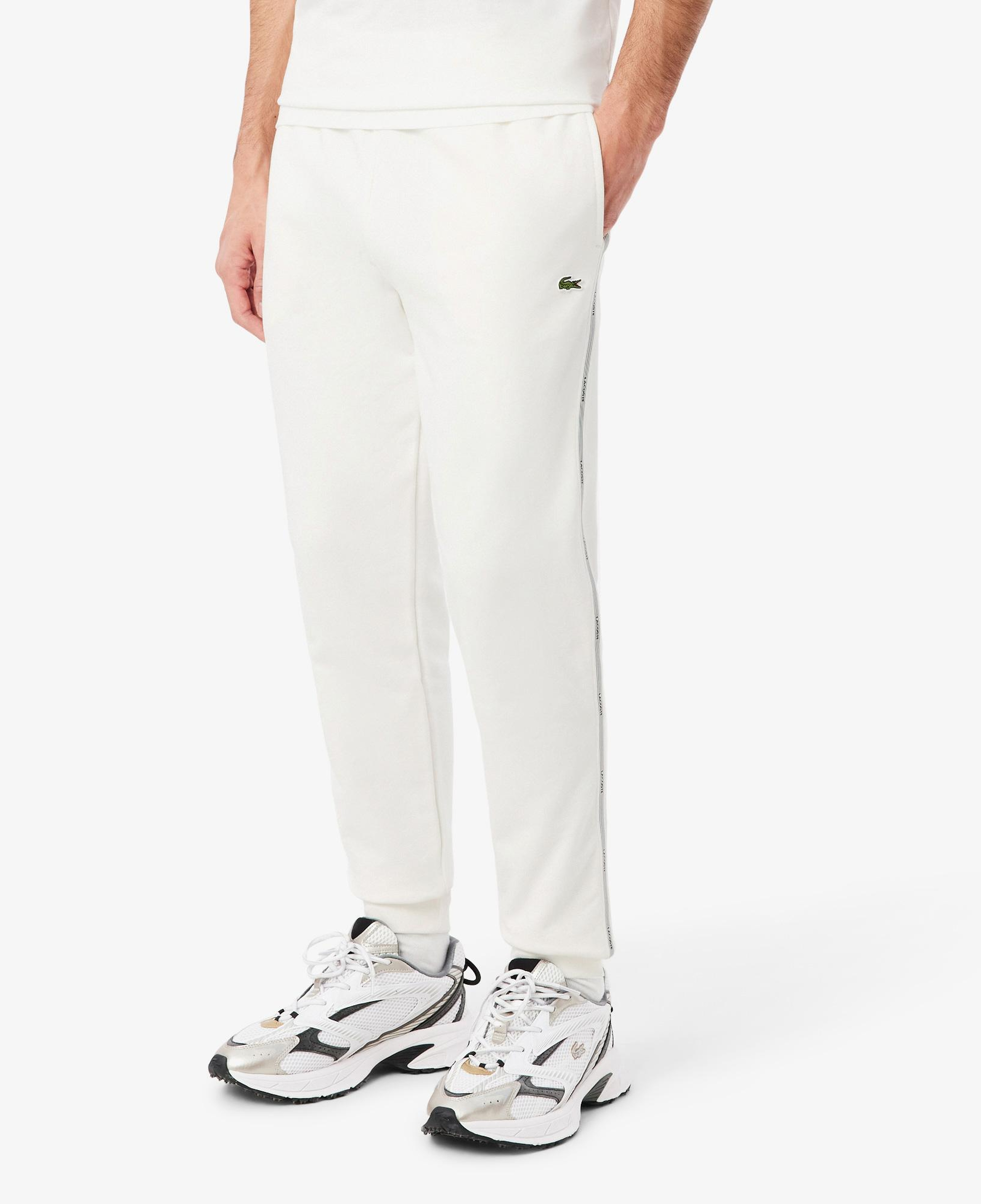 Erkek Tapered Fit Beyaz Eşofman Altı