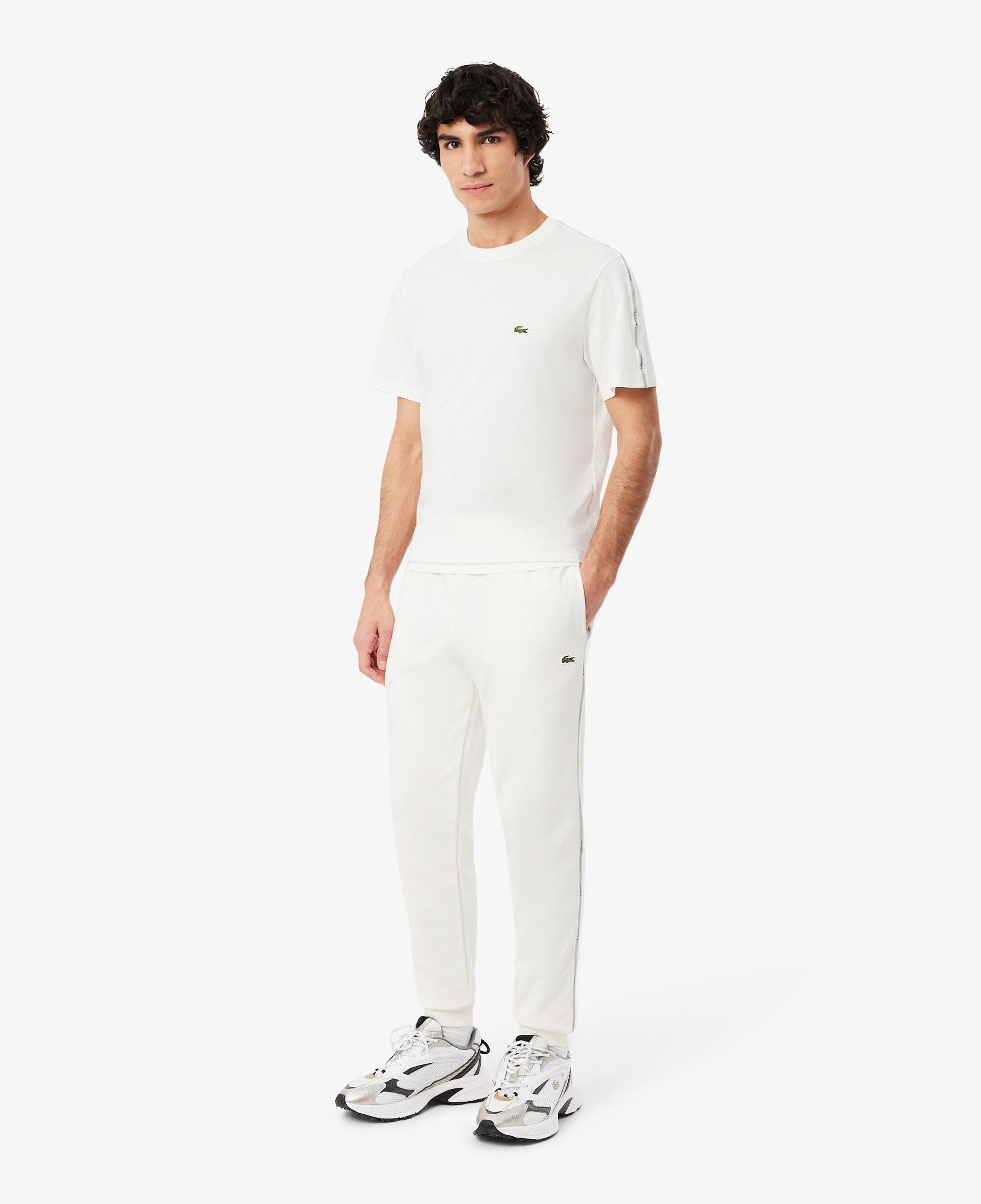 Erkek Tapered Fit Beyaz Eşofman Altı