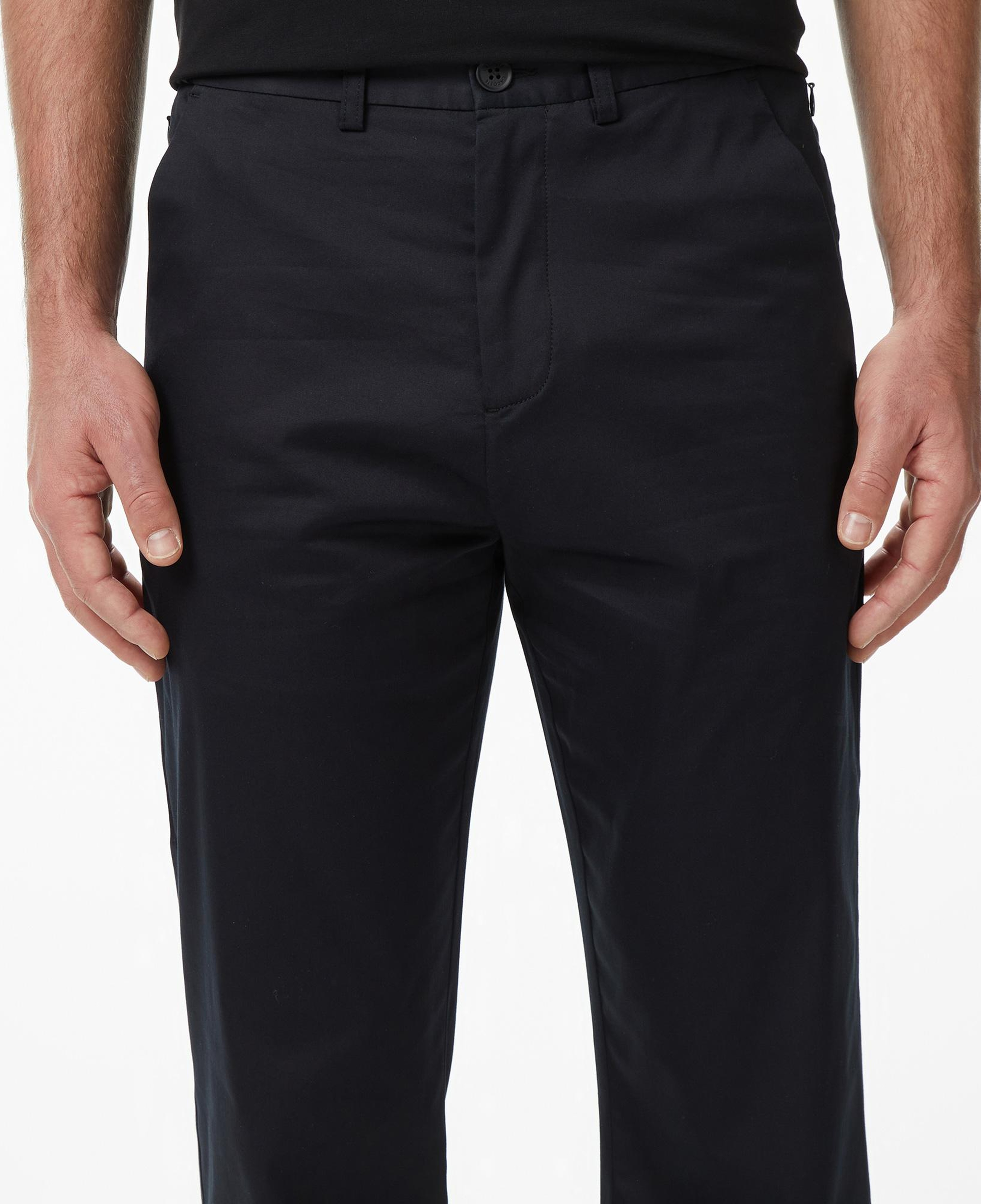 Erkek Regular Fit Siyah Chino Pantolon