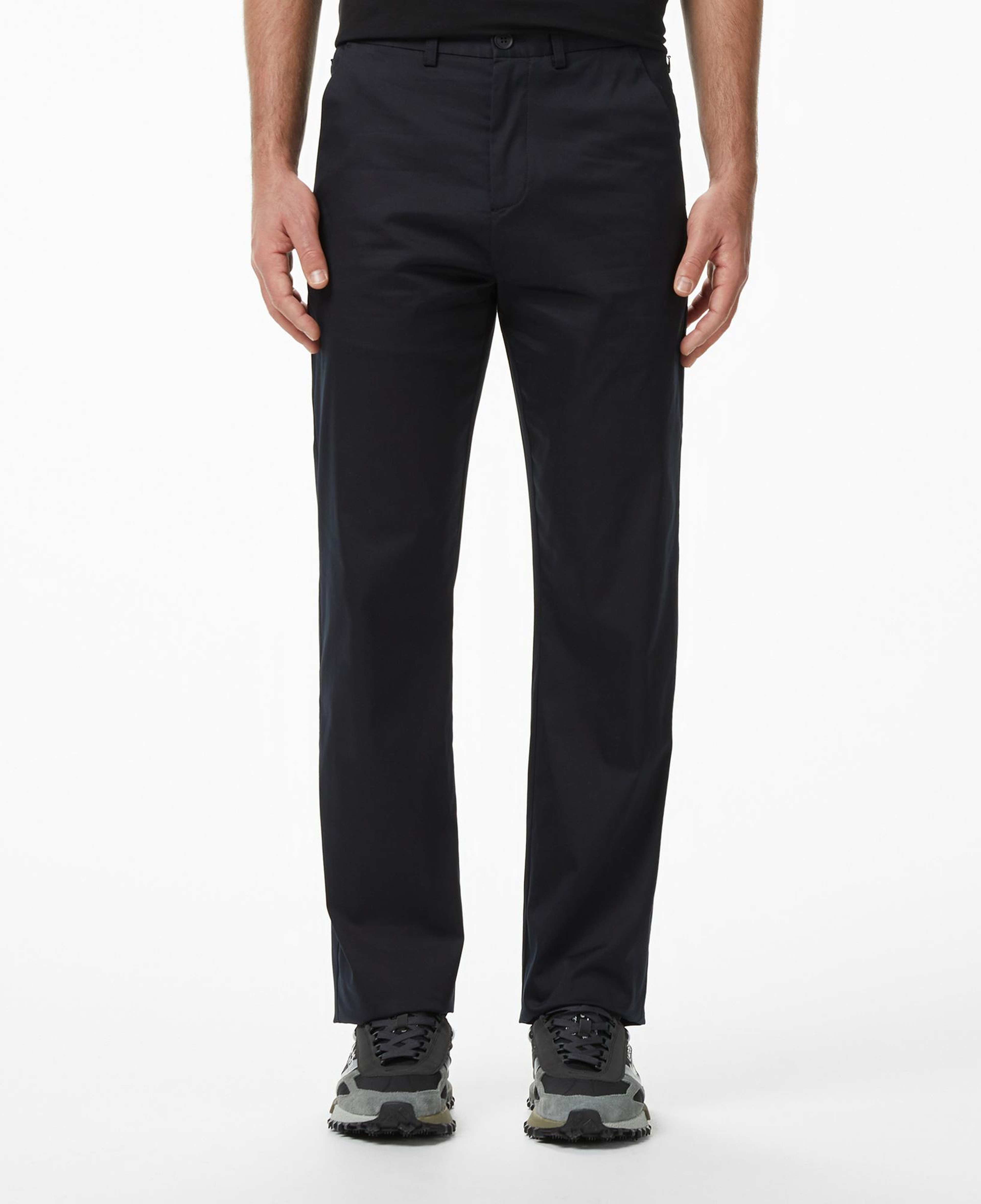 Erkek Regular Fit Siyah Chino Pantolon