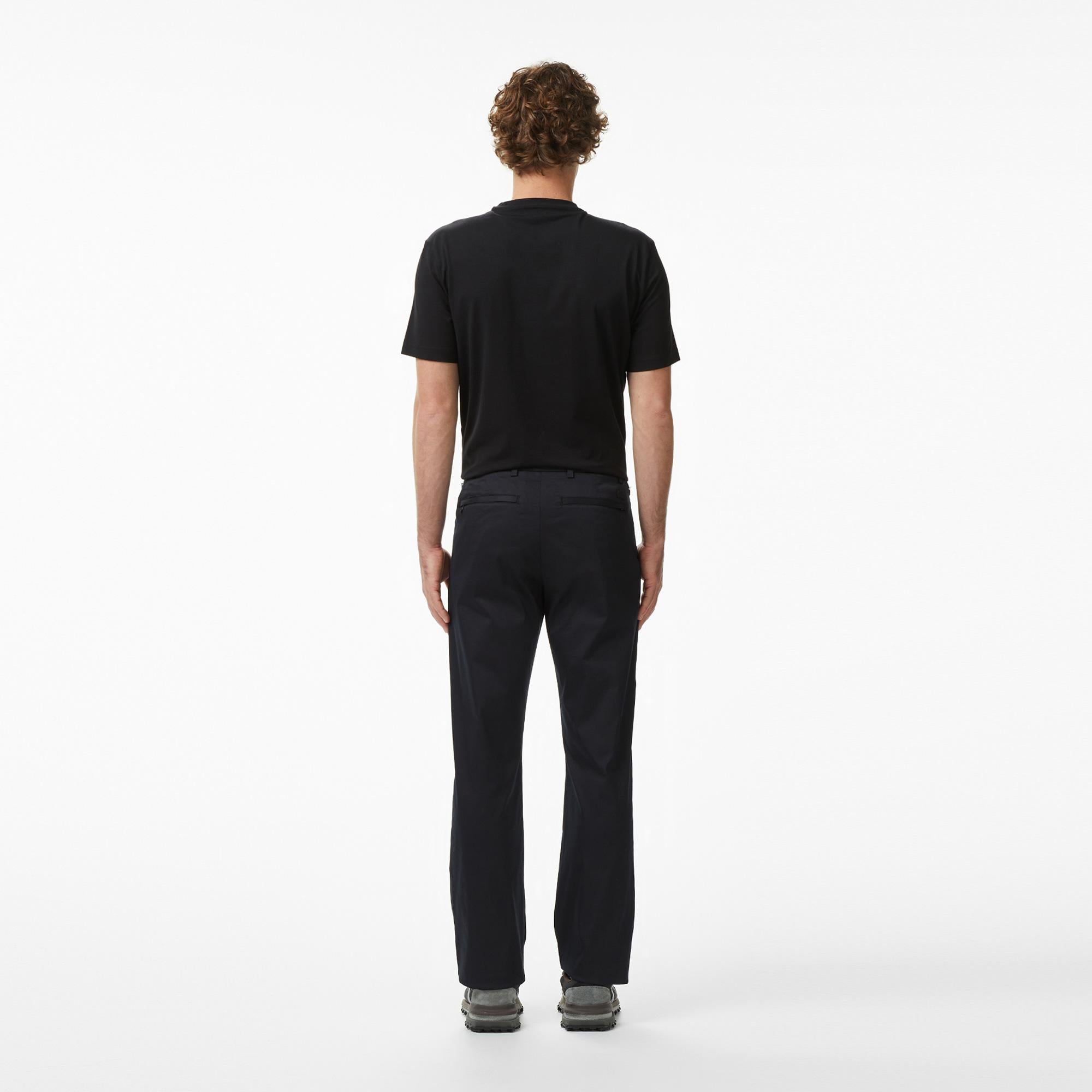 Erkek Regular Fit Siyah Chino Pantolon
