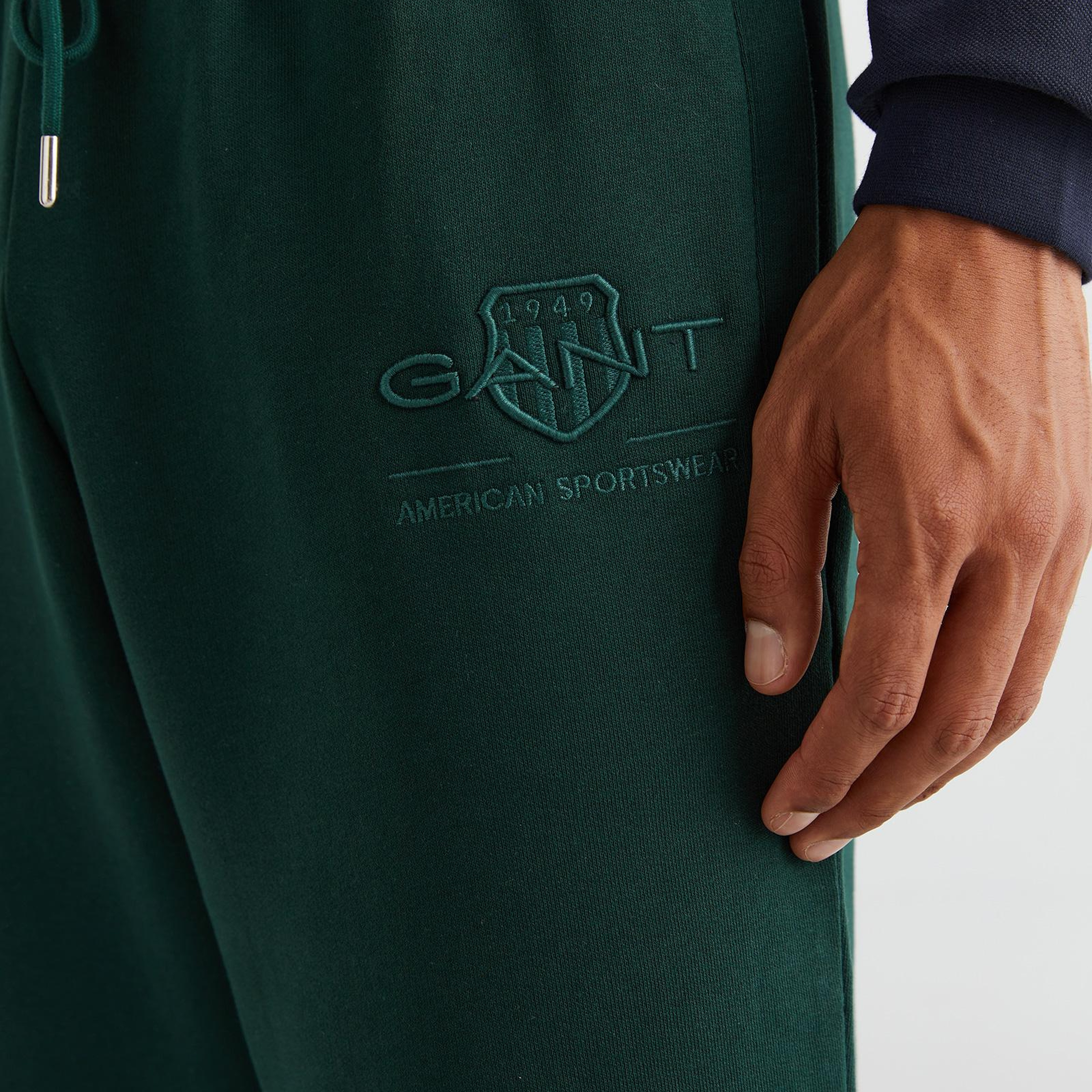 GANT Erkek Yeşil Regular Fit Logolu Eşofman Altı