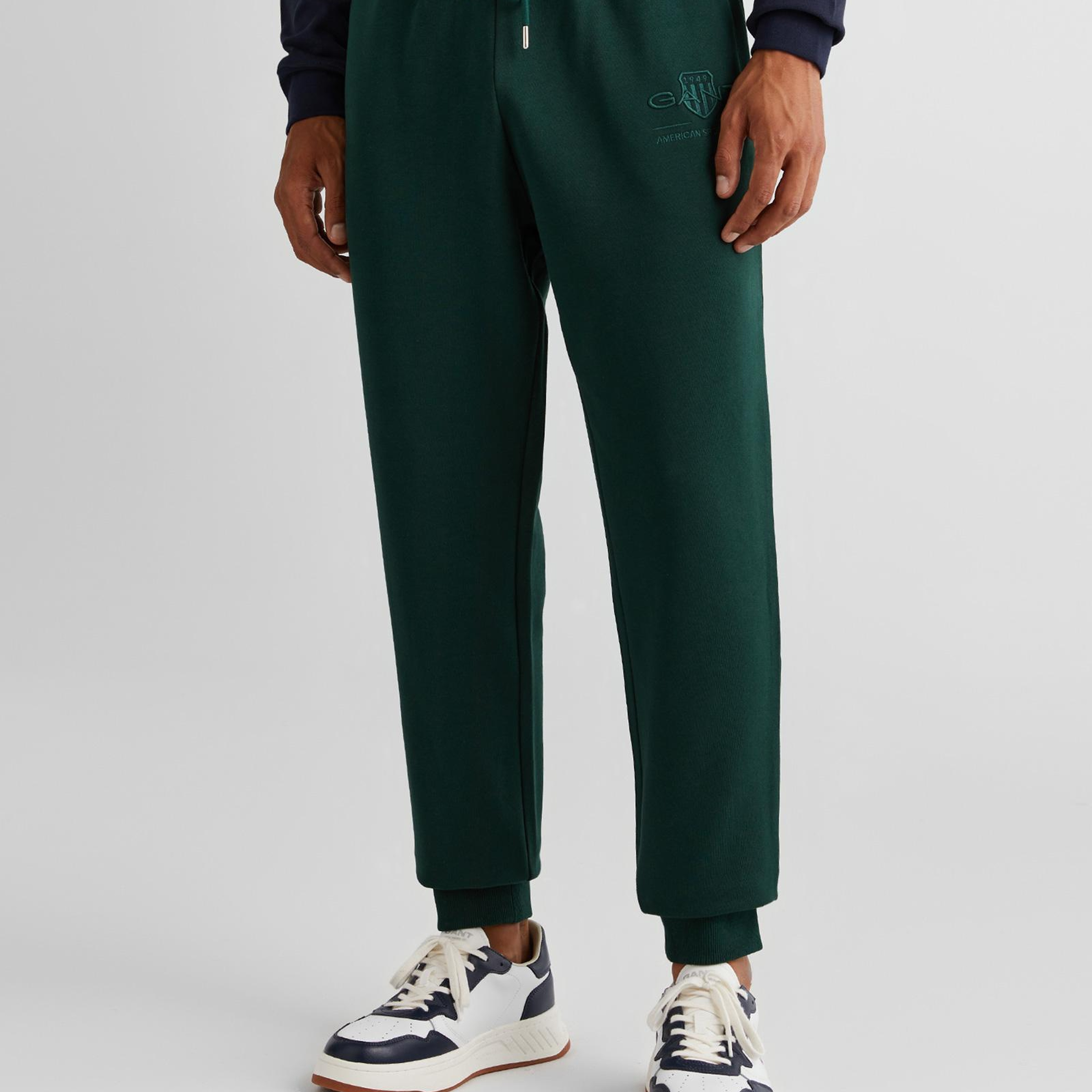 GANT Erkek Yeşil Regular Fit Logolu Eşofman Altı
