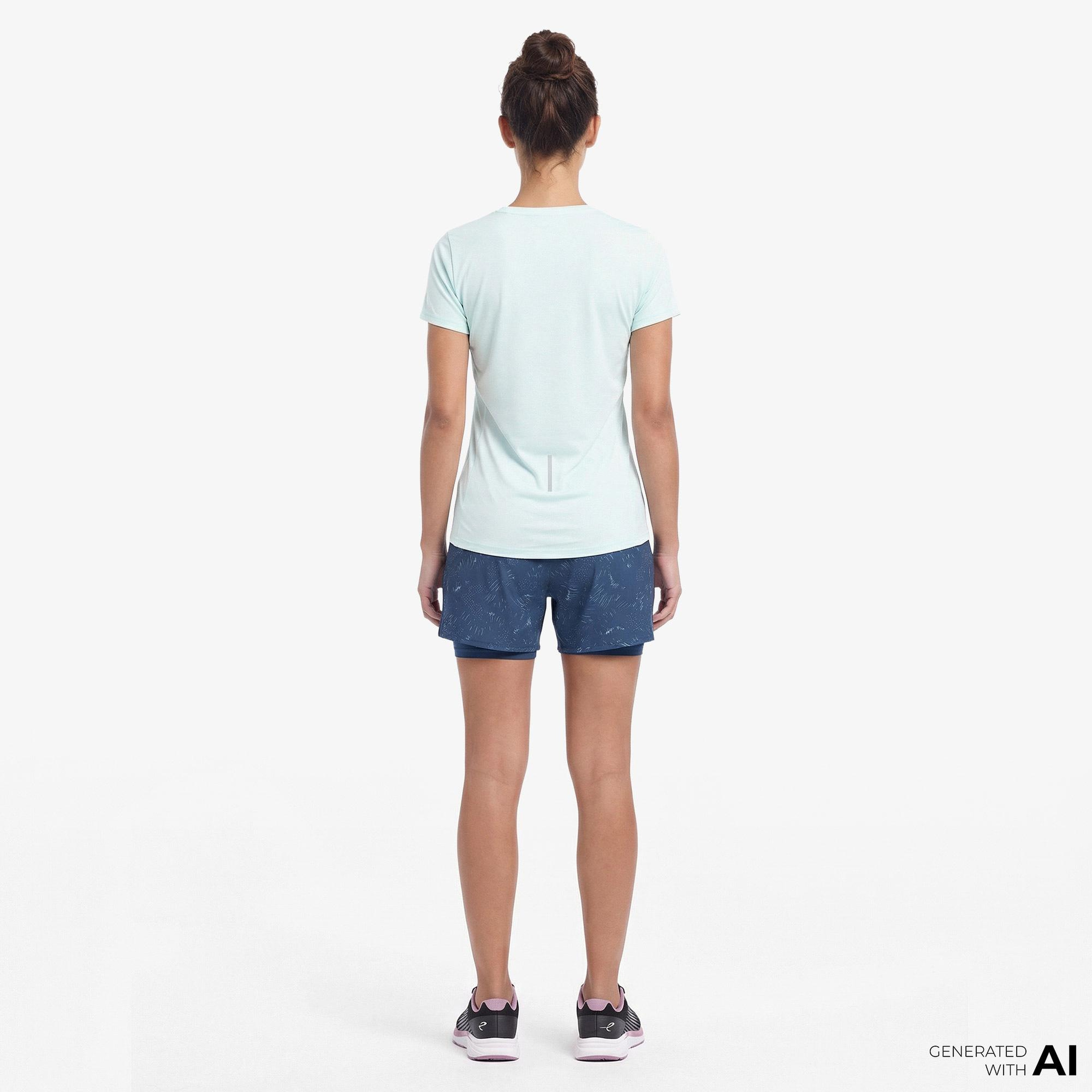 Energetics Maiva Iv Ss Kadın Mavi Koşu T-Shirt