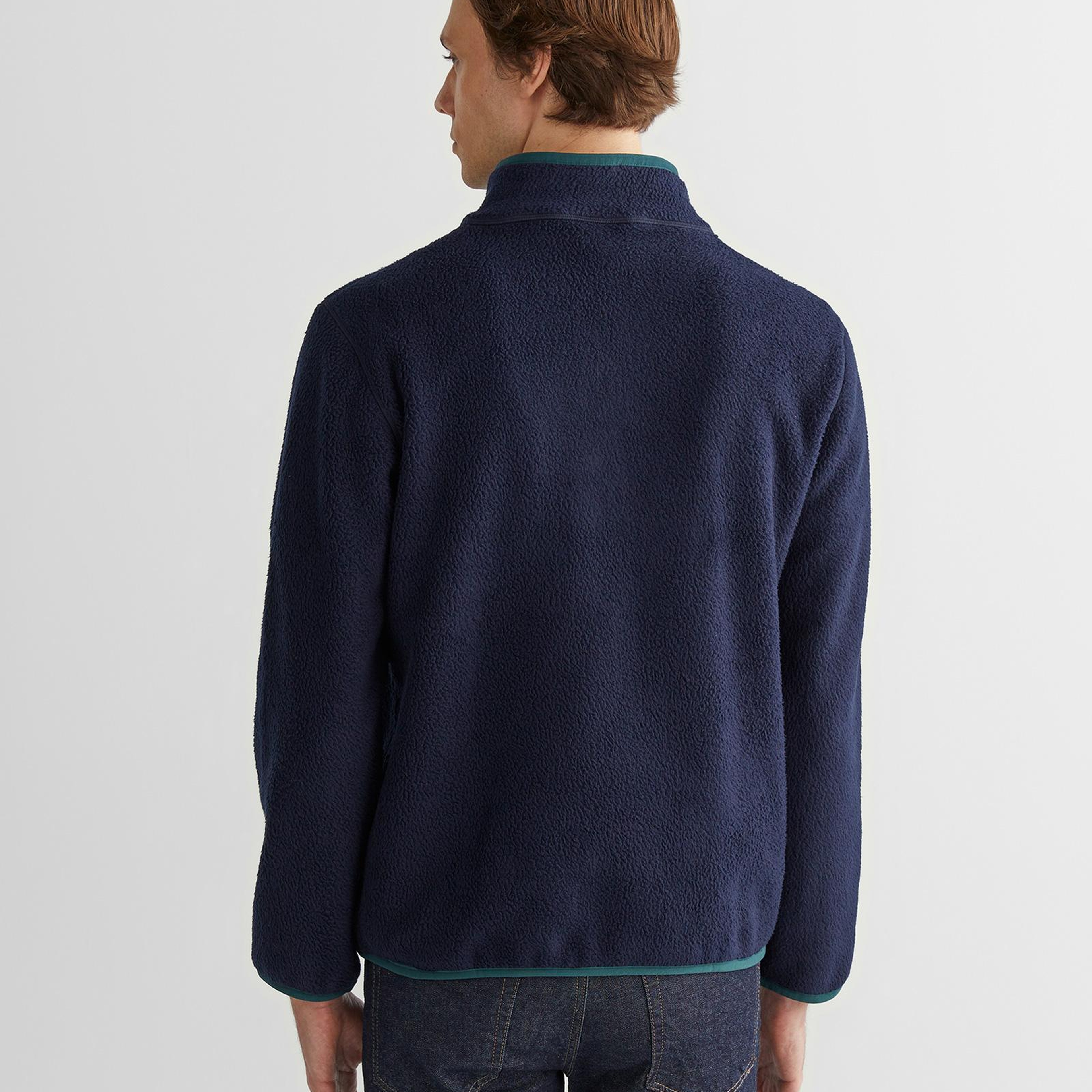 GANT Erkek Lacivert Regular Fit Yarım Fermuarlı Sweatshirt
