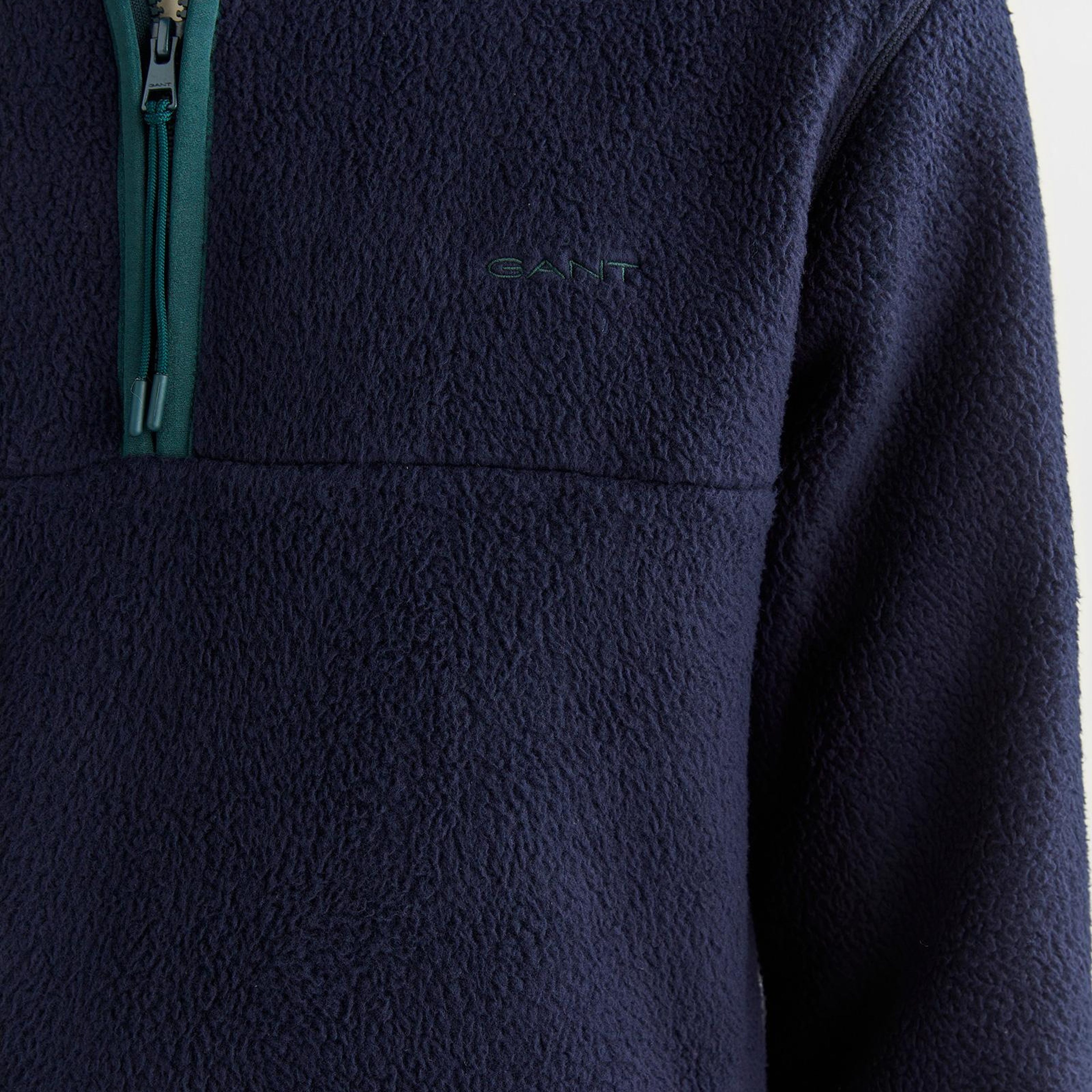 GANT Erkek Lacivert Regular Fit Yarım Fermuarlı Sweatshirt
