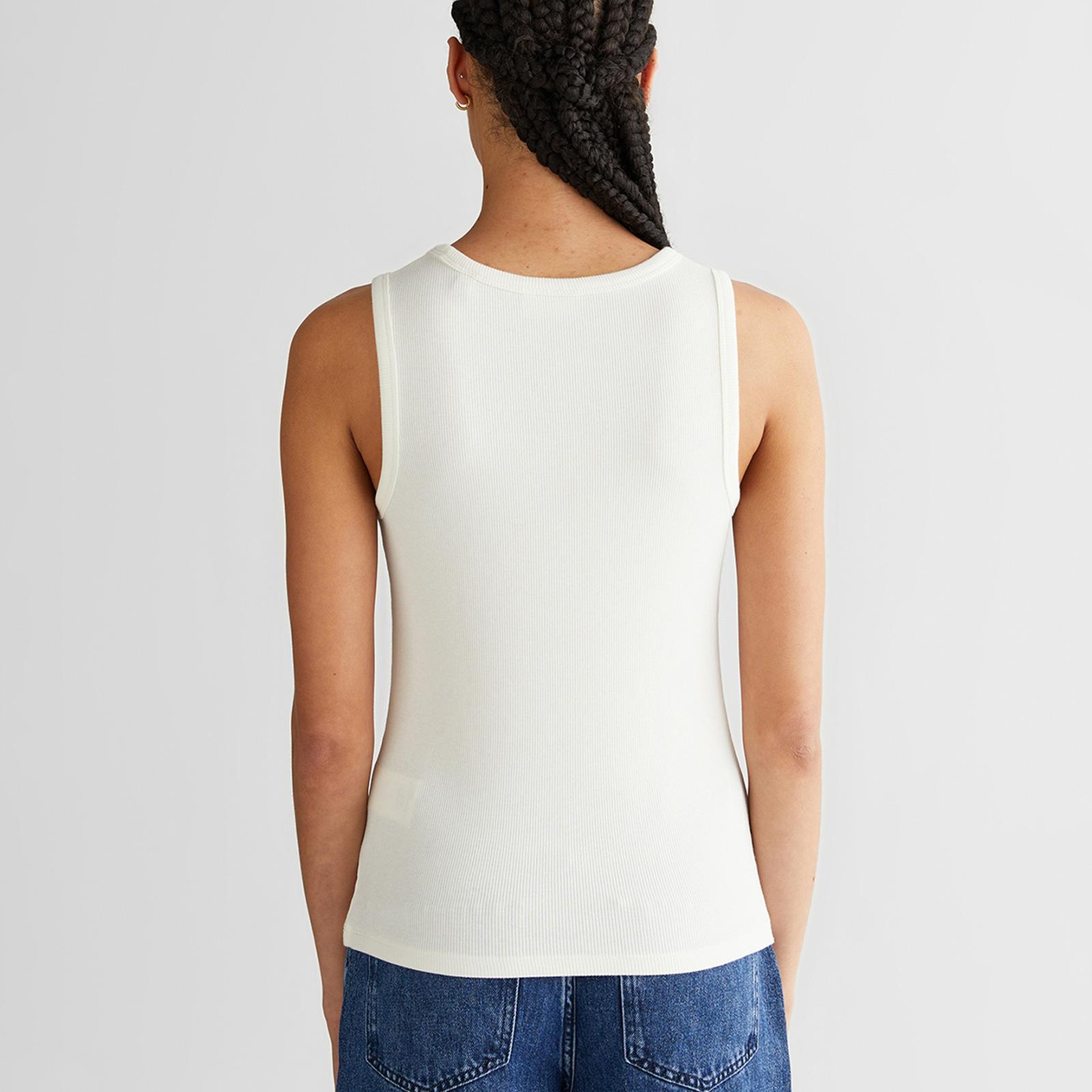 GANT Kadın Beyaz Bisiklet Yaka Regular Fit T-Shirt