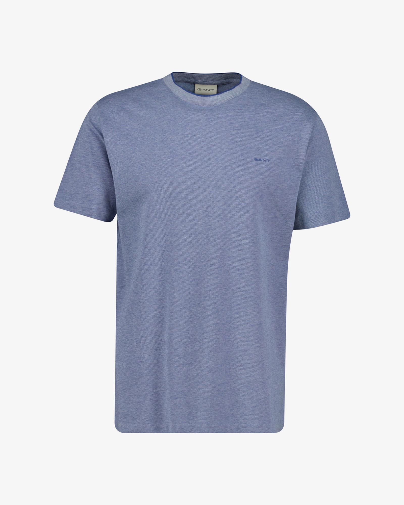 GANT Erkek Mavi Bisiklet Yaka Regular Fit T-Shirt