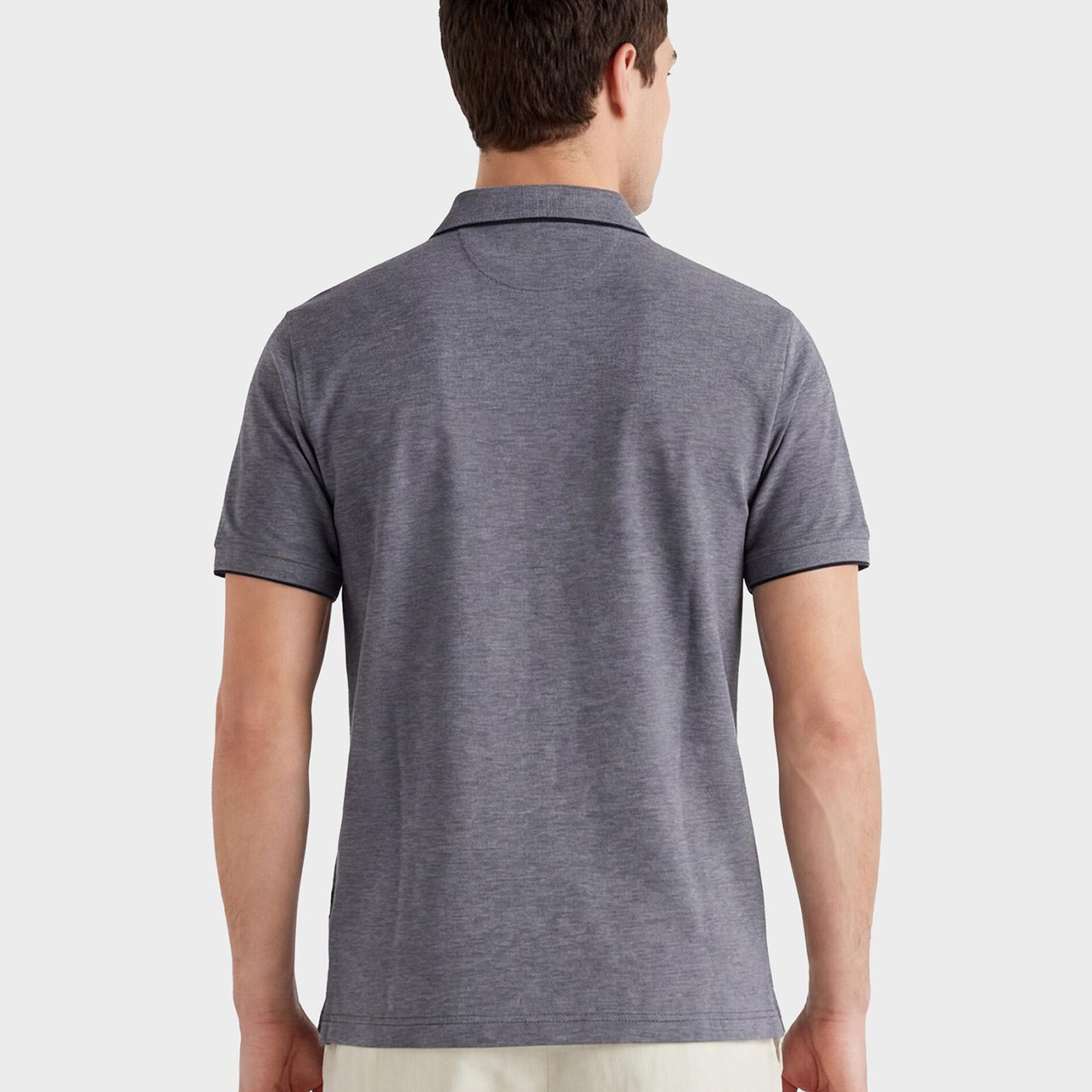 GANT Erkek Lacivert Regular Fit Polo Yaka T-Shirt