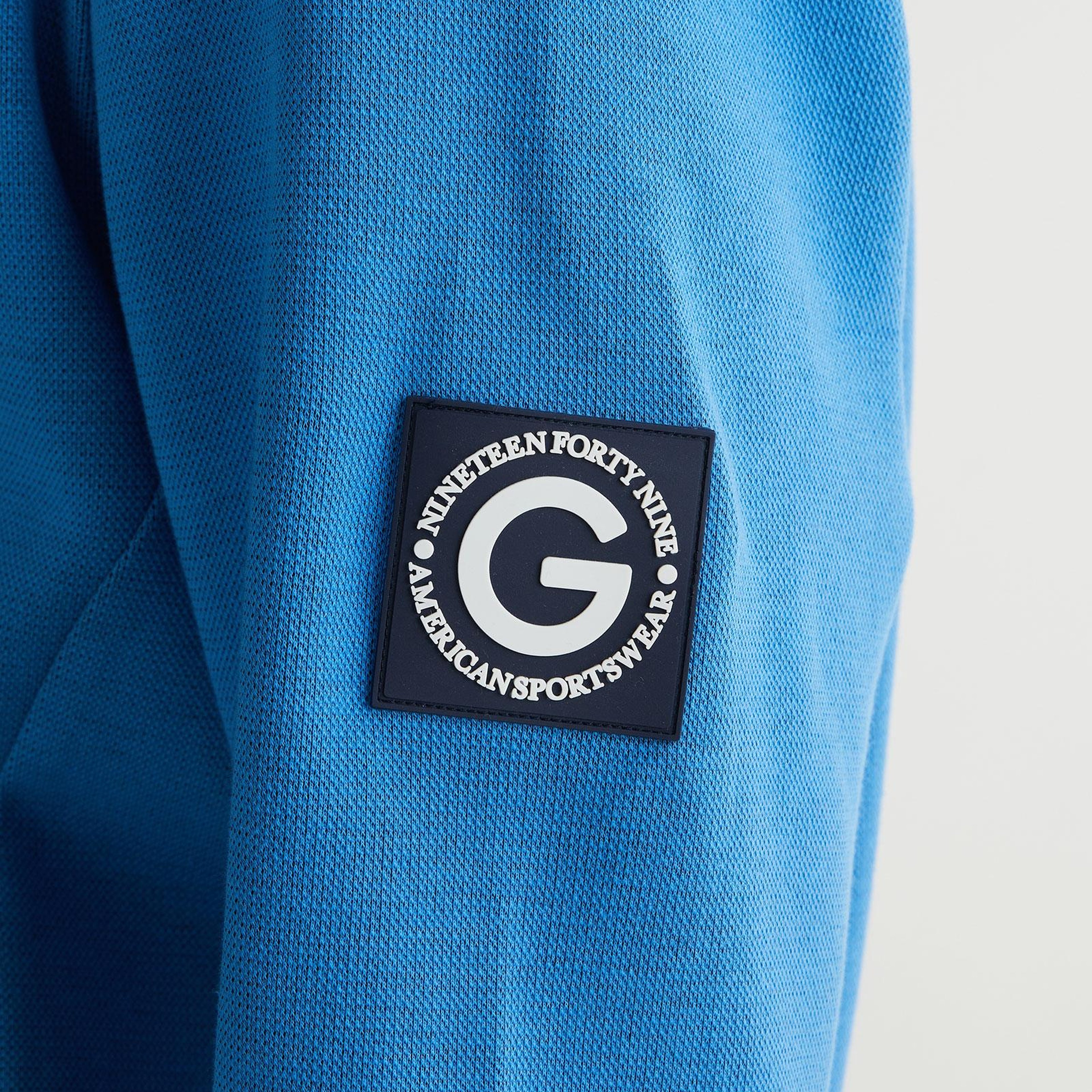 GANT Erkek Mavi Regular Fit Kapüşonlu Logolu Sweatshirt