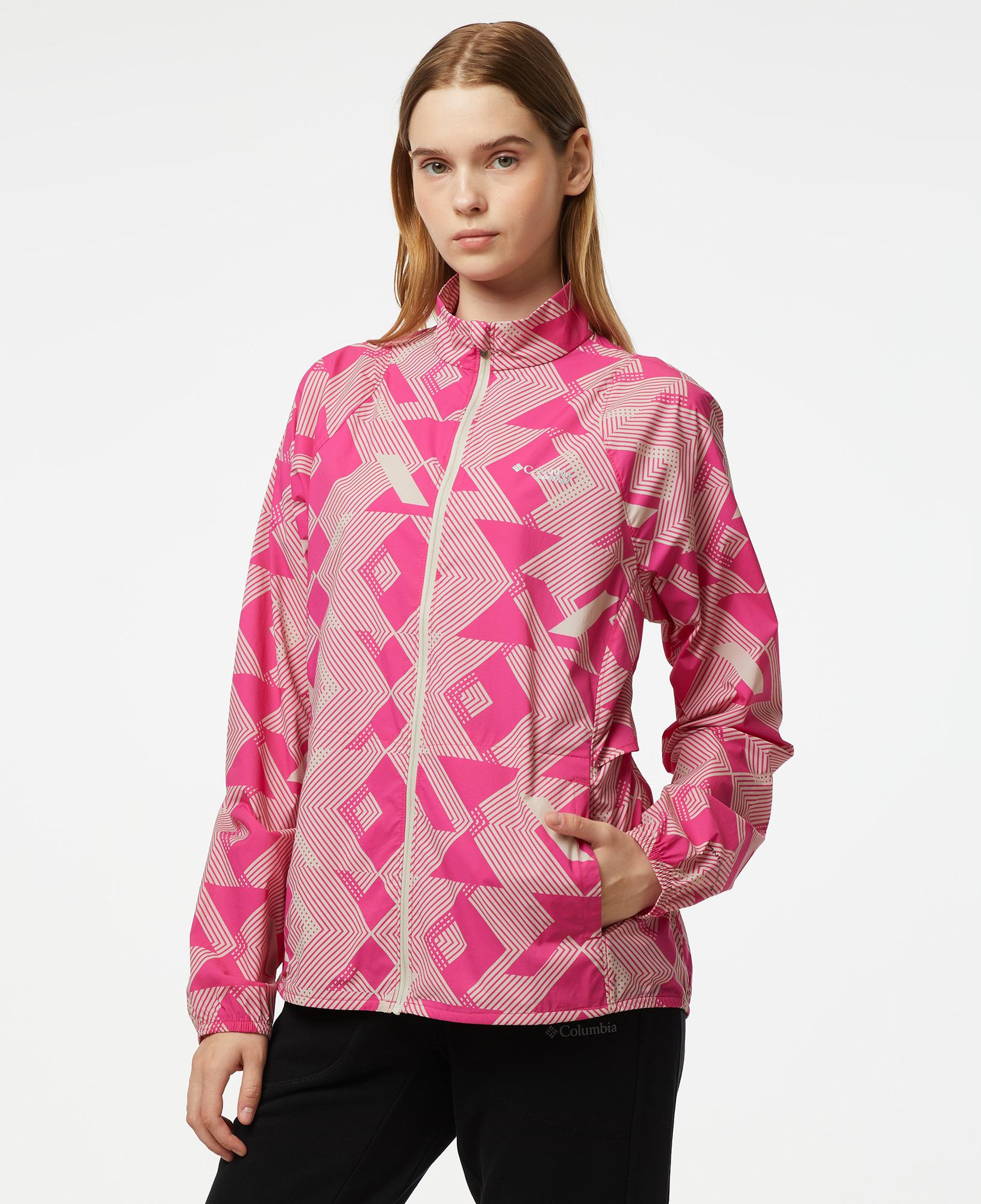 Columbia Basic Logo Kadın Pembe Outdoor Ceket