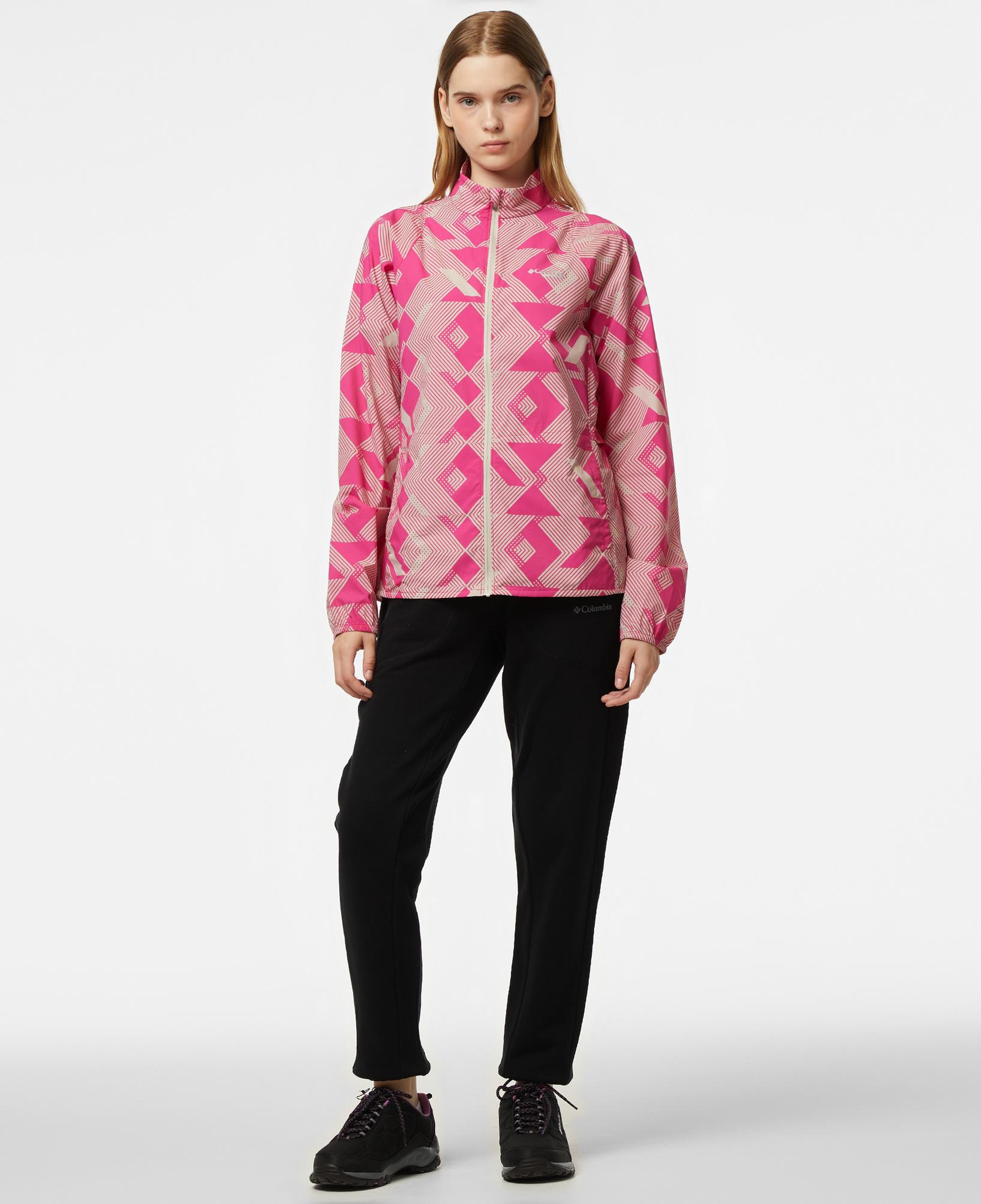 Columbia Basic Logo Kadın Pembe Outdoor Ceket