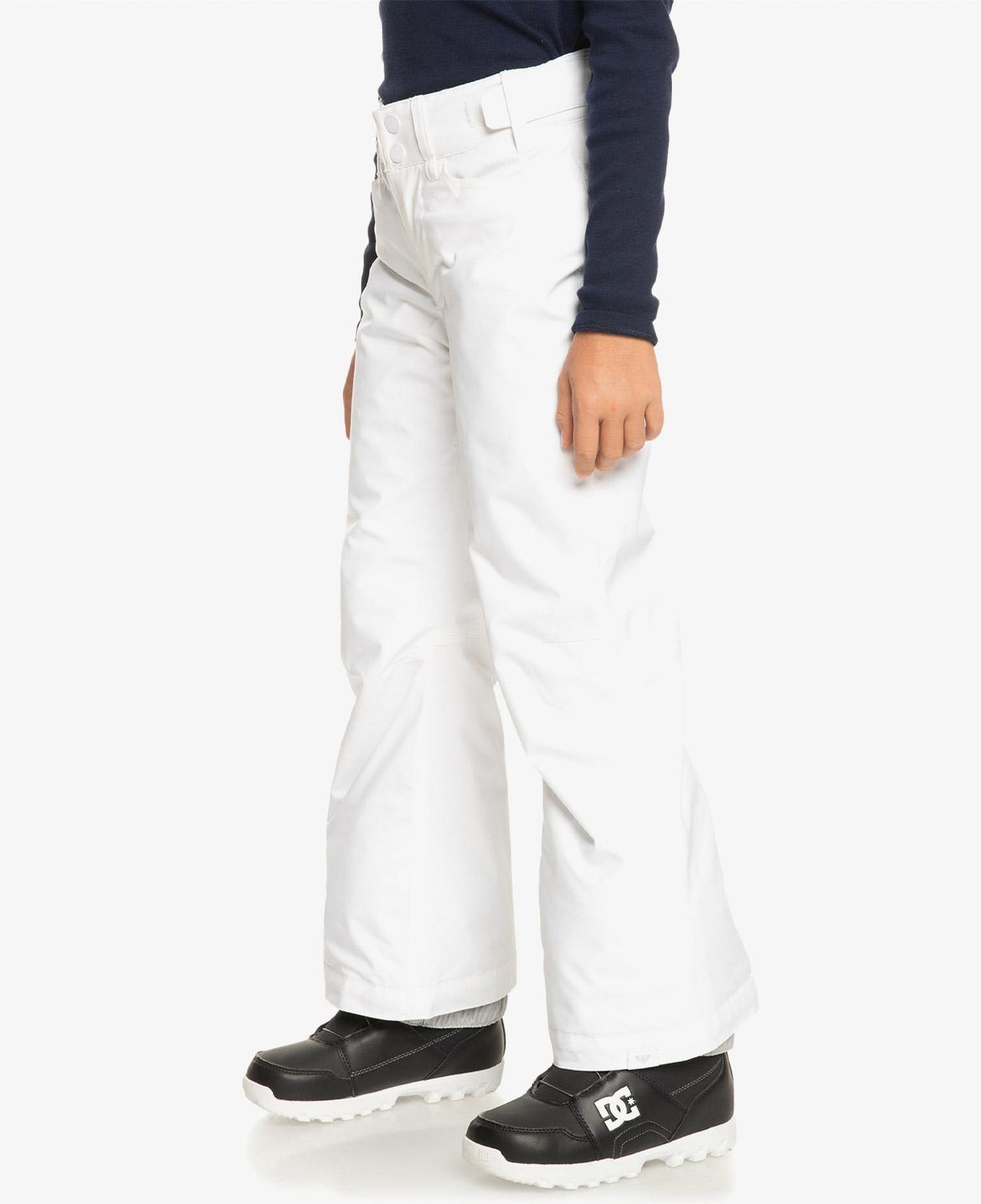 Roxy Backyard Pt Çocuk Beyaz Snowboard Pantolonu