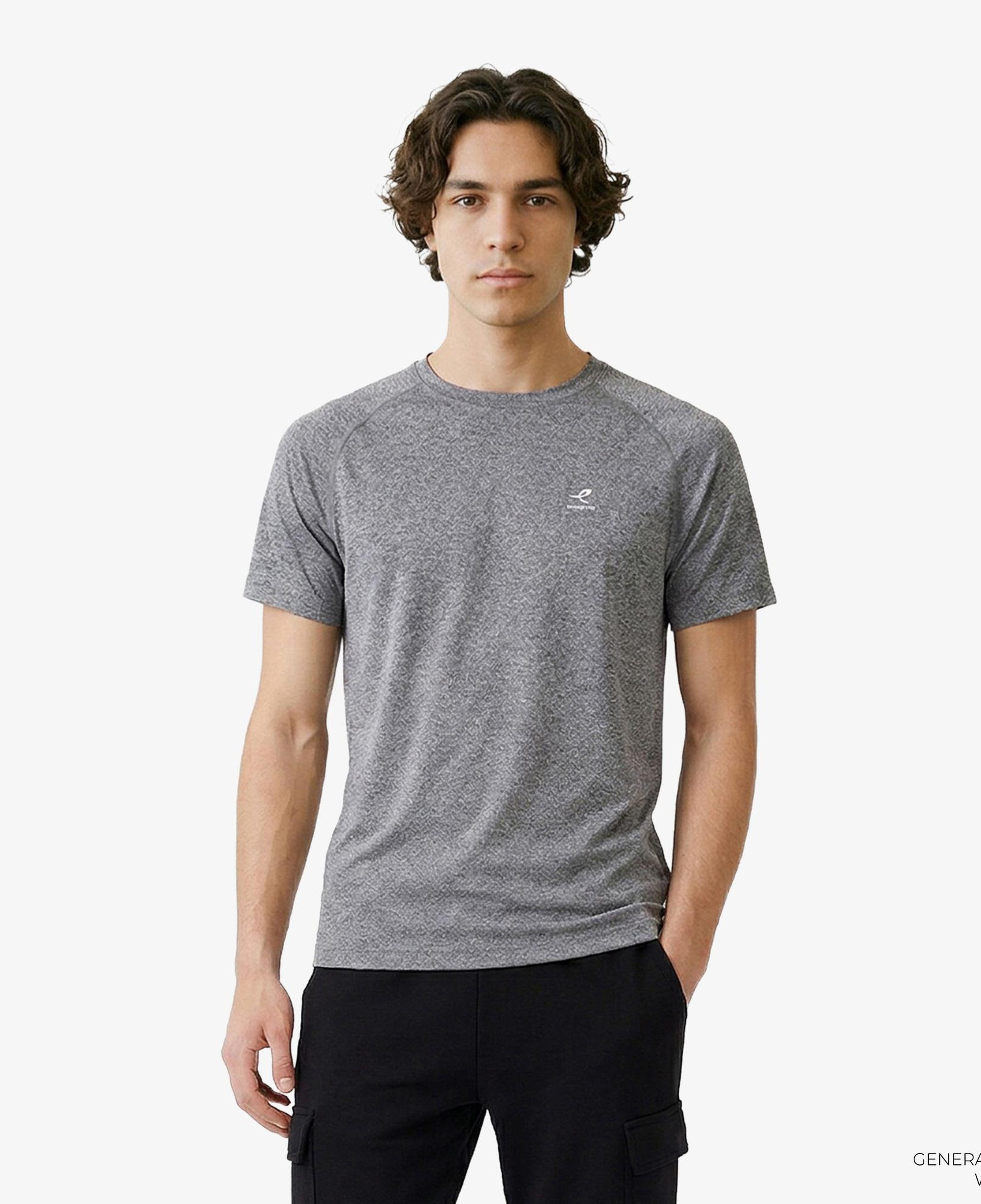 Energetics Erkek Gri Koşu T-Shirt