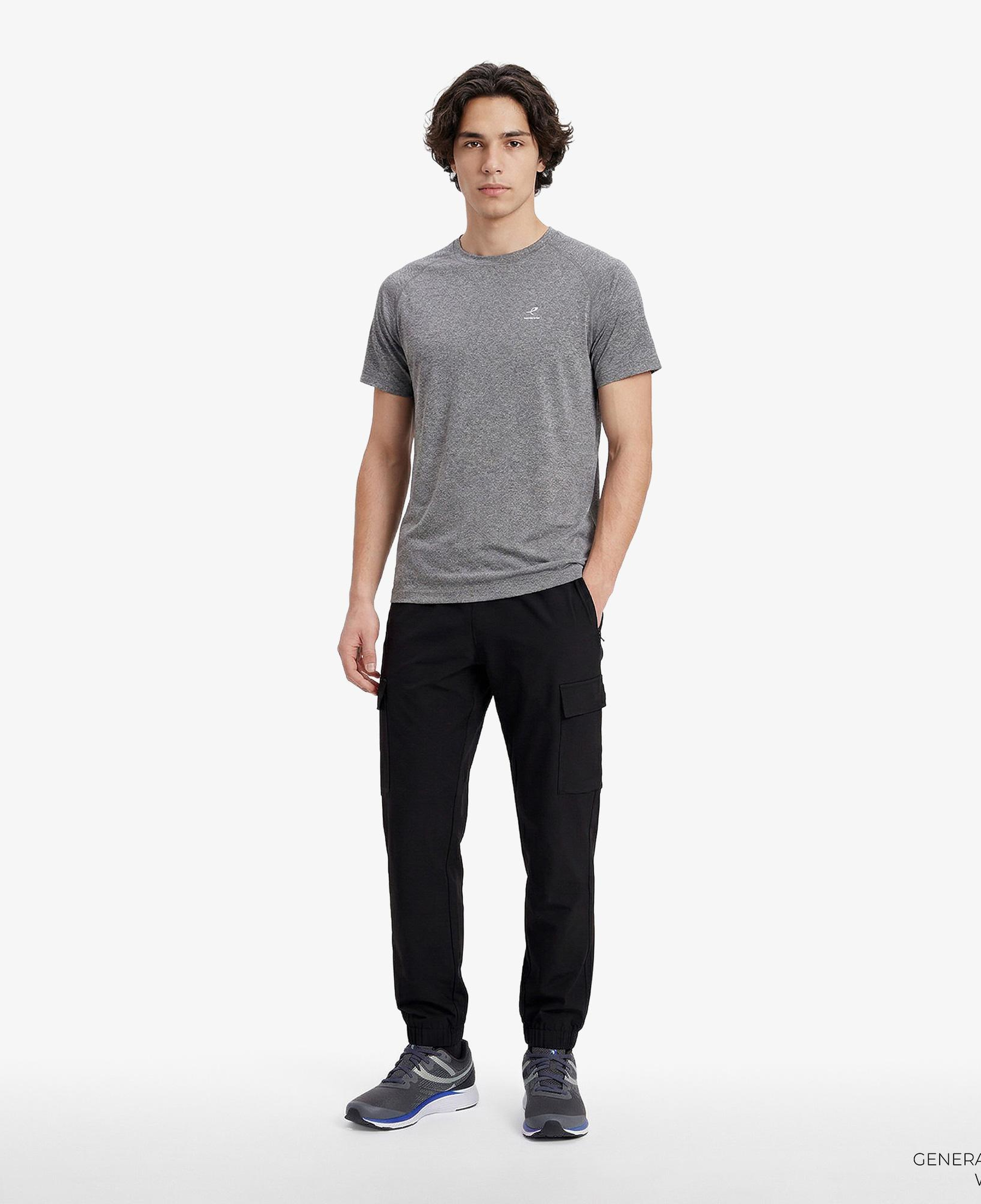 Energetics Erkek Gri Koşu T-Shirt