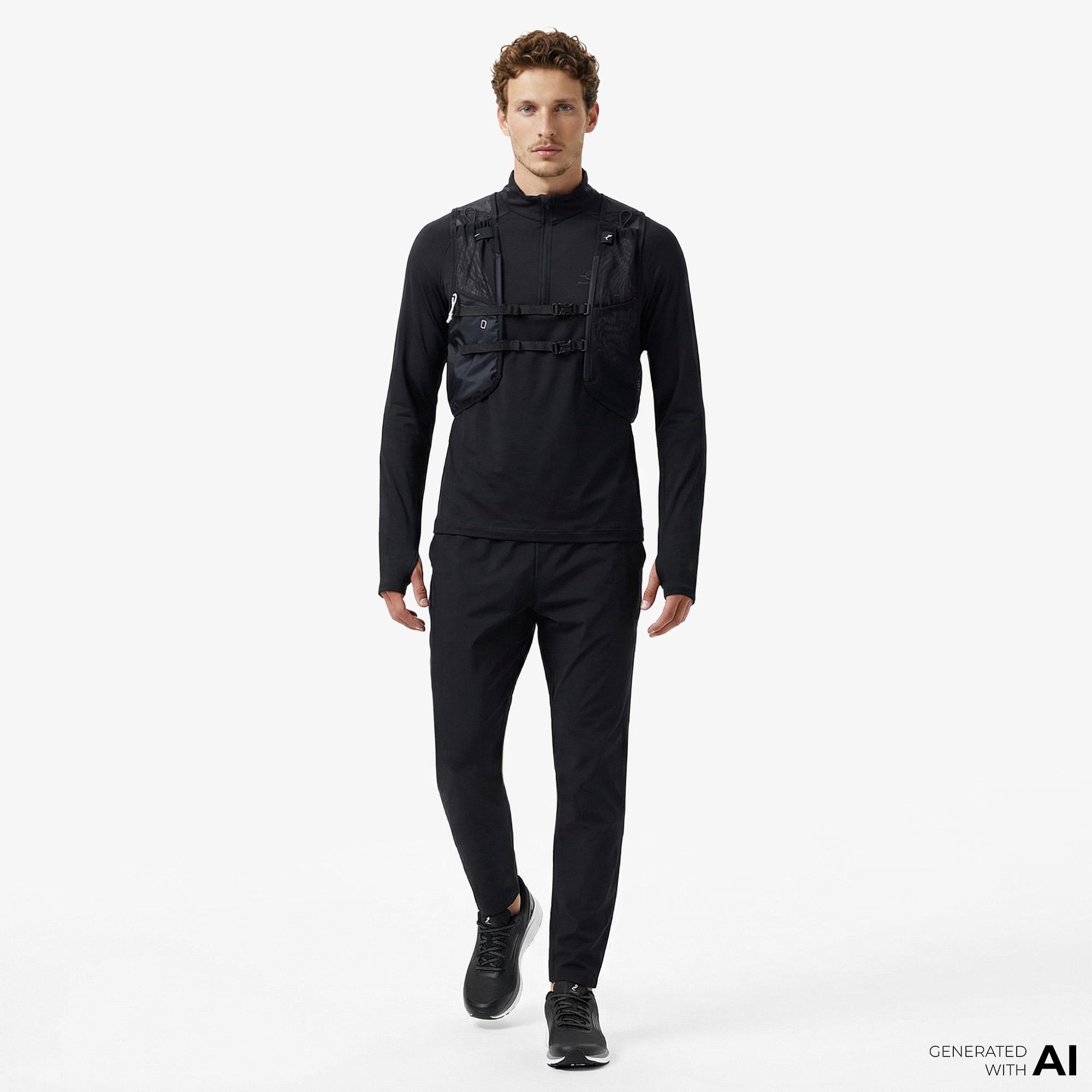Energetics Zyrox Vest II Erkek Siyah Koşu Yeleği