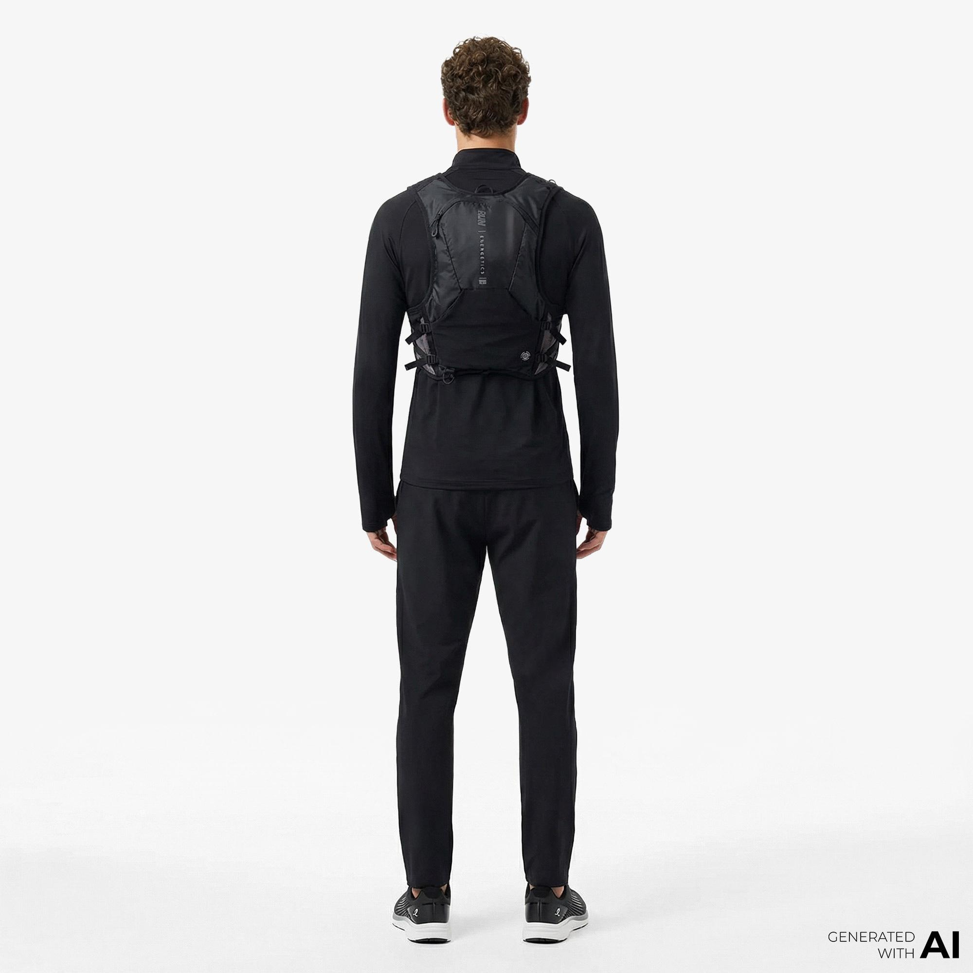 Energetics Zyrox Vest II Erkek Siyah Koşu Yeleği