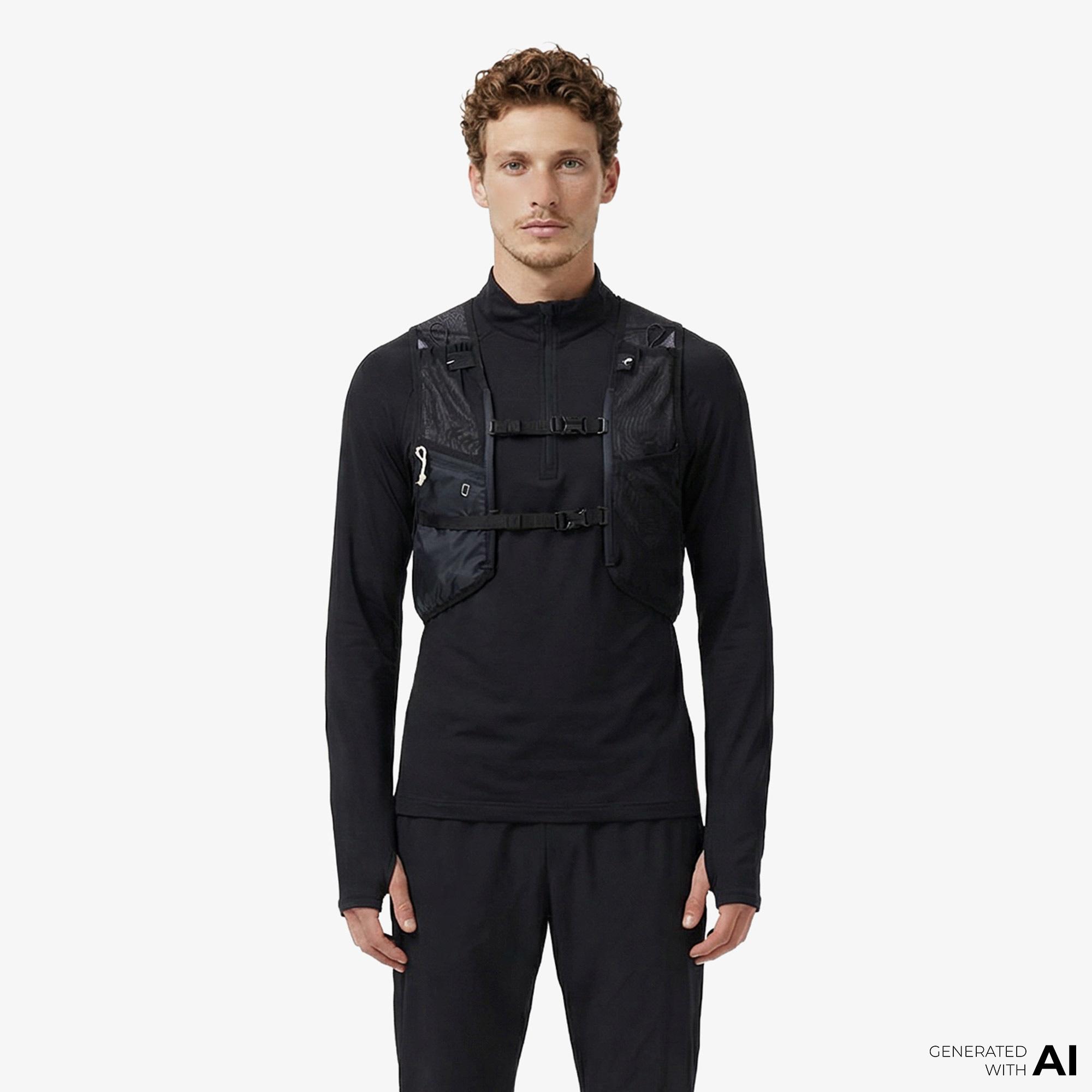 Energetics Zyrox Vest II Erkek Siyah Koşu Yeleği