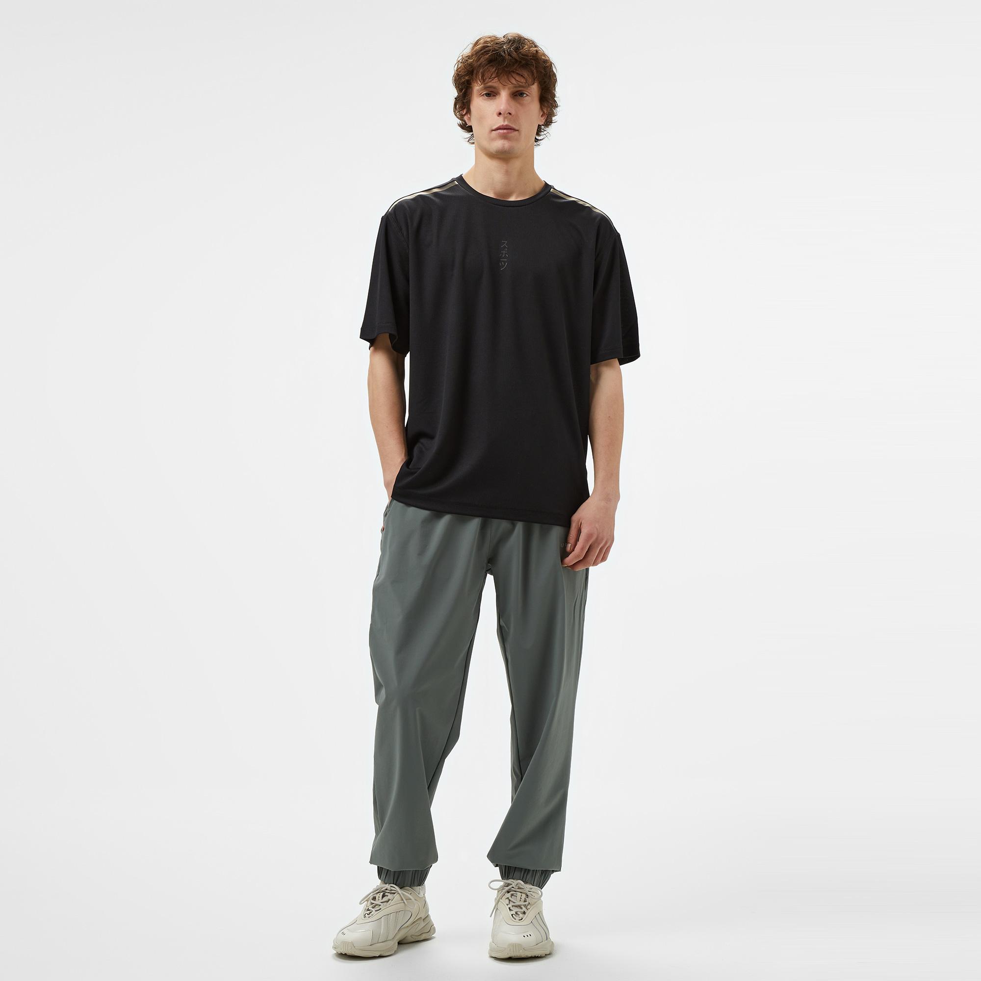United4 RTM Erkek Siyah Antrenman T-Shirt