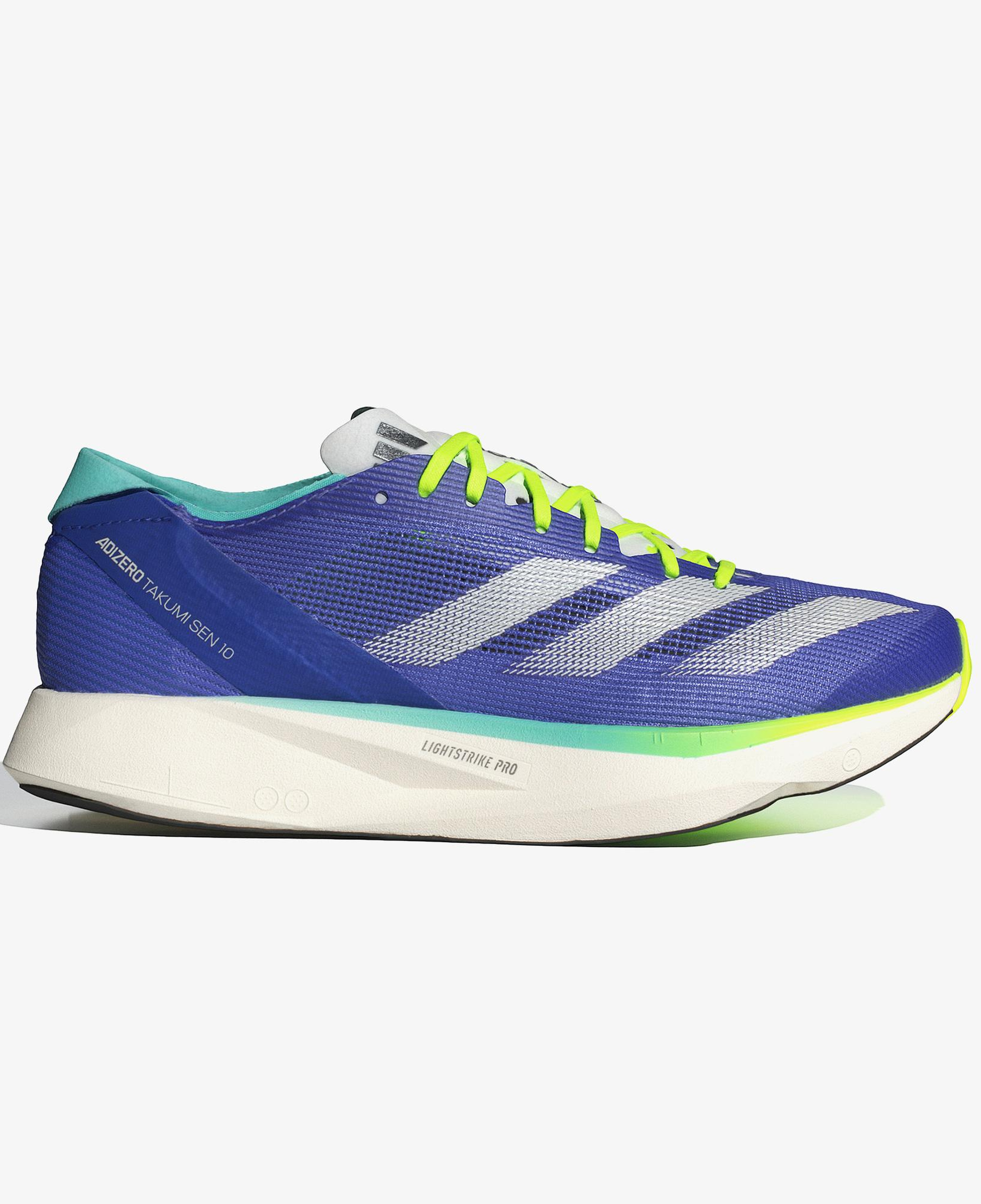 adidas Adizero Takumi Sen 10 Kadın Mavi Koşu Ayakkabısı