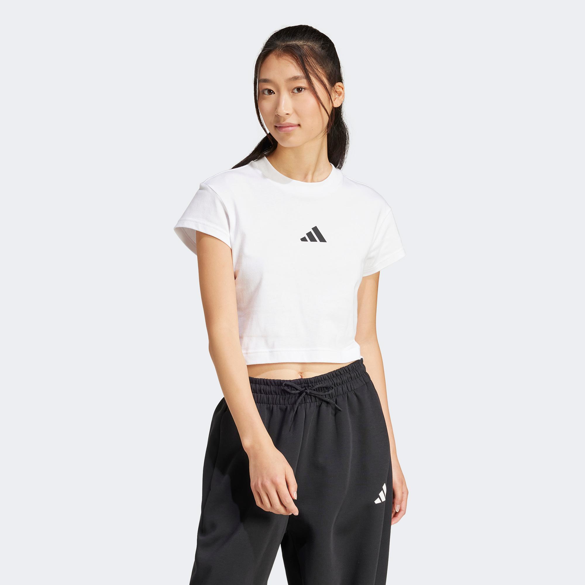 adidas Future Icons Small Logo Baby Kadın Beyaz T-Shirt