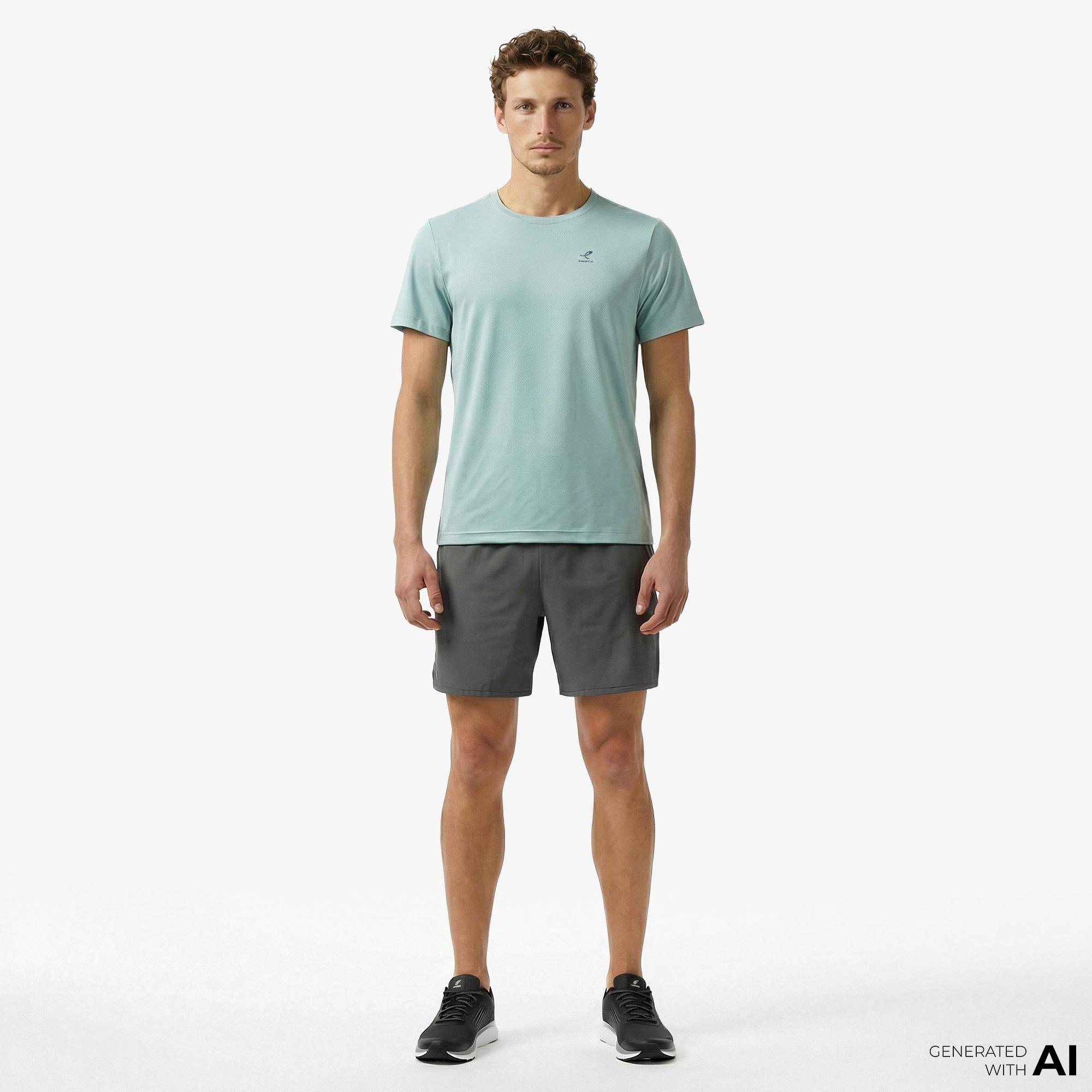 Energetics Tibo Ss Erkek Mavi Antrenman T-Shirt