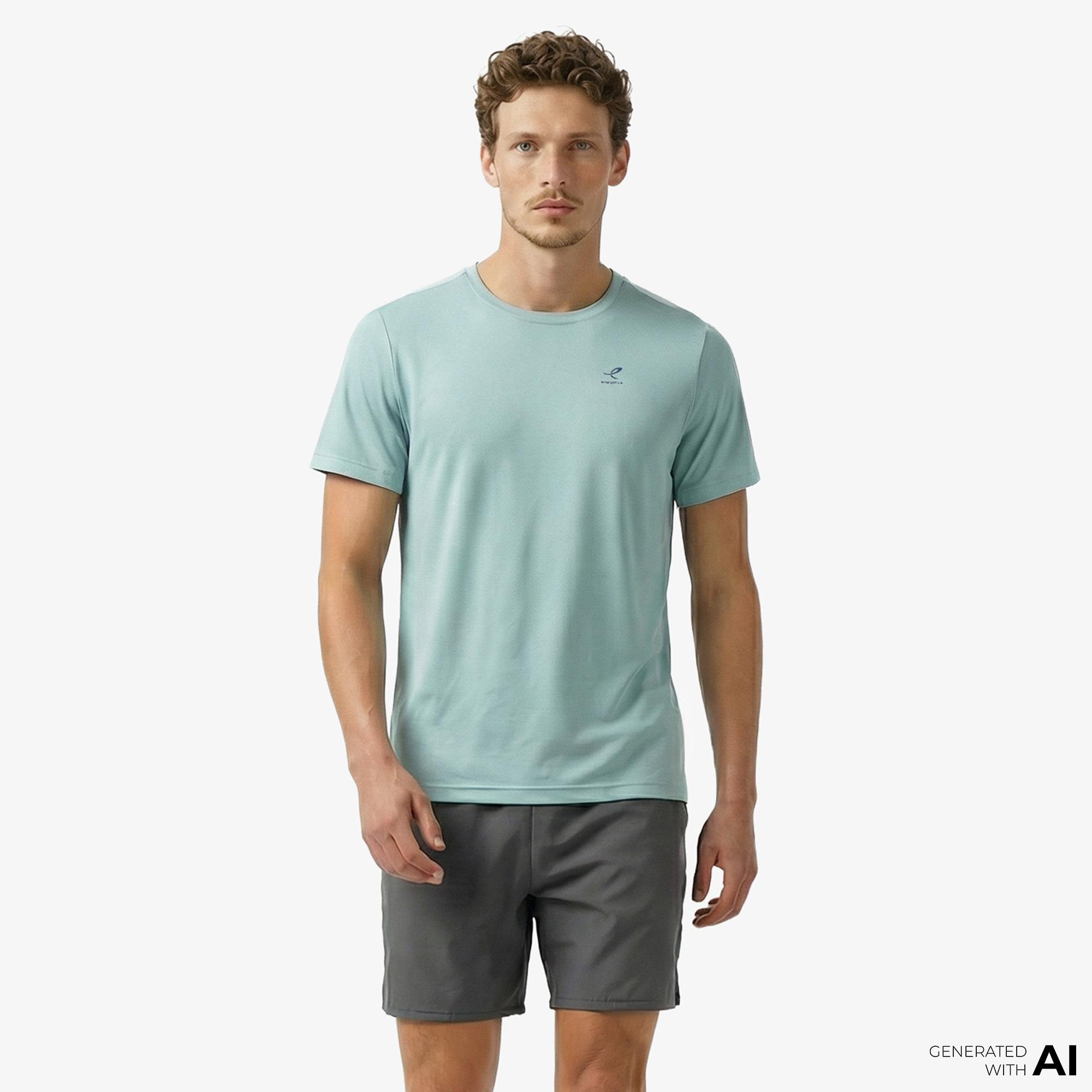 Energetics Tibo Ss Erkek Mavi Antrenman T-Shirt