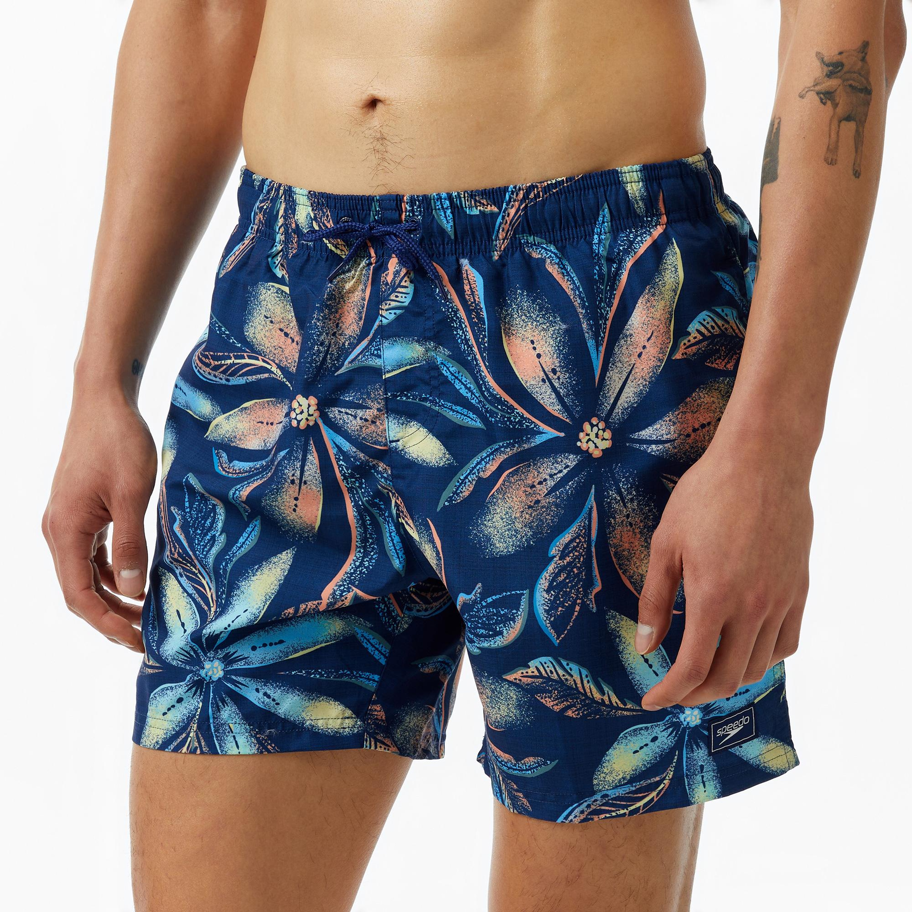 Speedo Digital Printed Leisure 16 Erkek Lacivert Deniz Şortu
