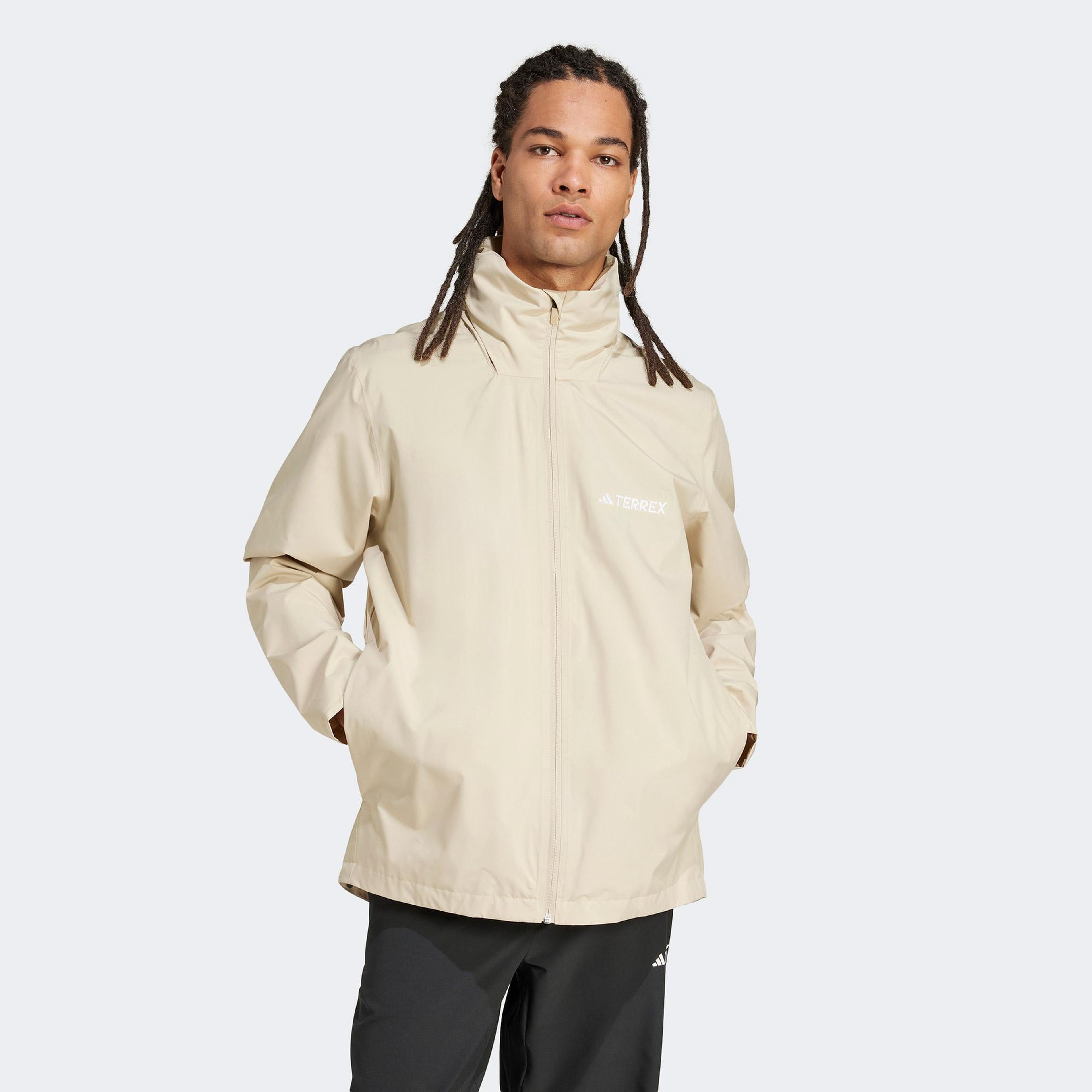 adidas Multi Essentials 2L Erkek Bej Yağmurluk