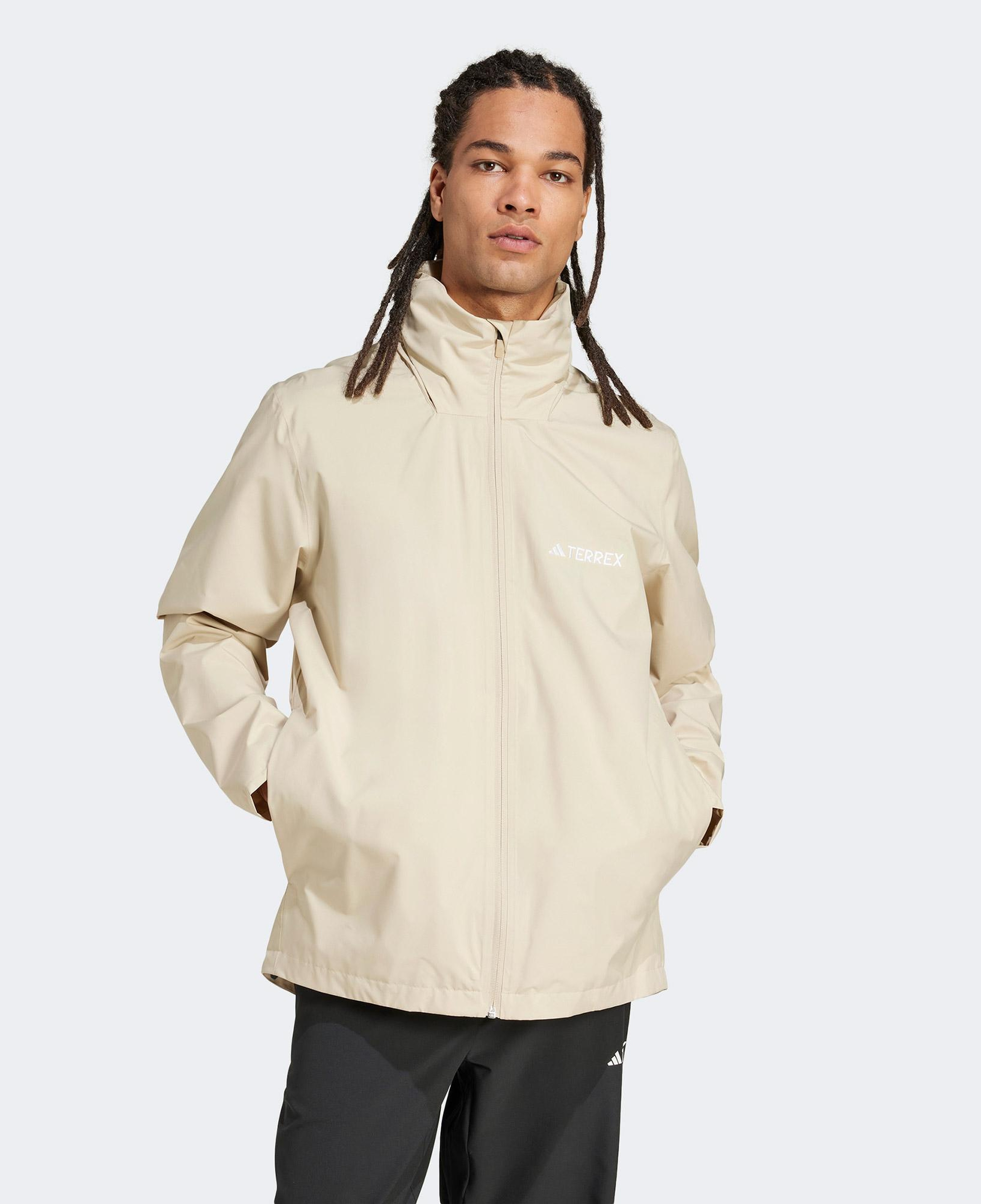 adidas Multi Essentials 2L Erkek Bej Yağmurluk